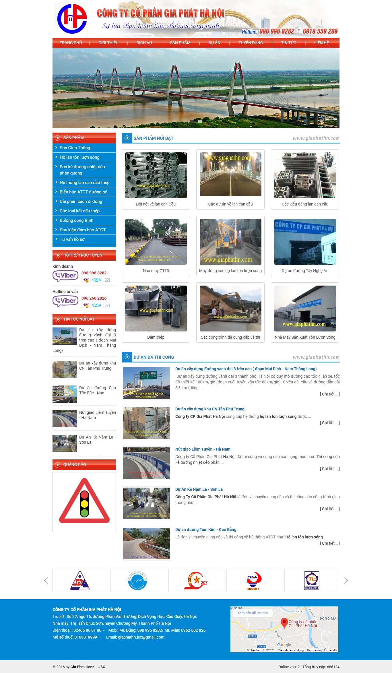 Thiết kế Website web bán sơn phản quang - giaphathncom