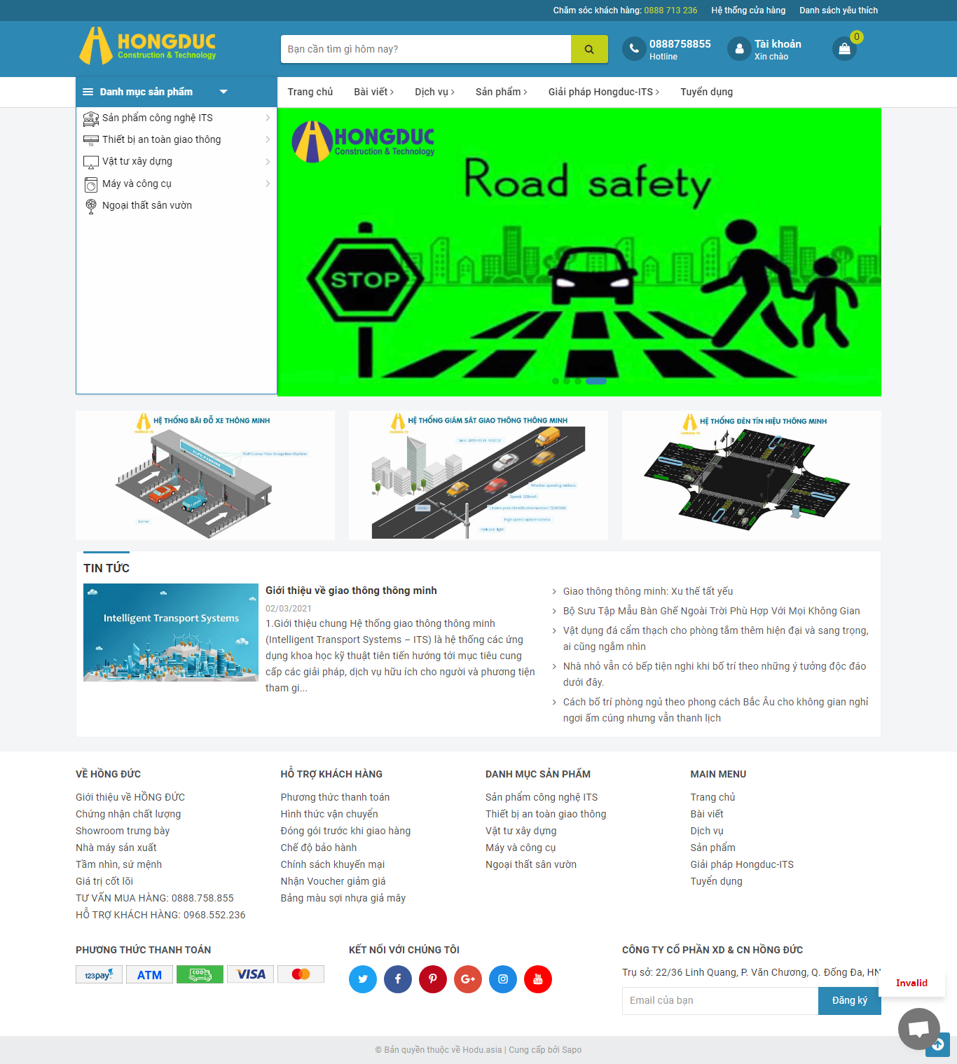 Thiết kế Website web bán sơn phản quang - hongducvncom