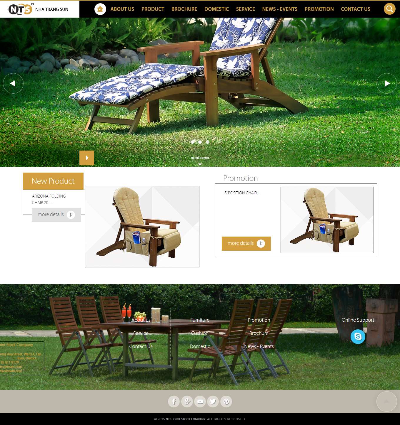 Thiết kế Website web bán ghế da - ntsvietnamcom