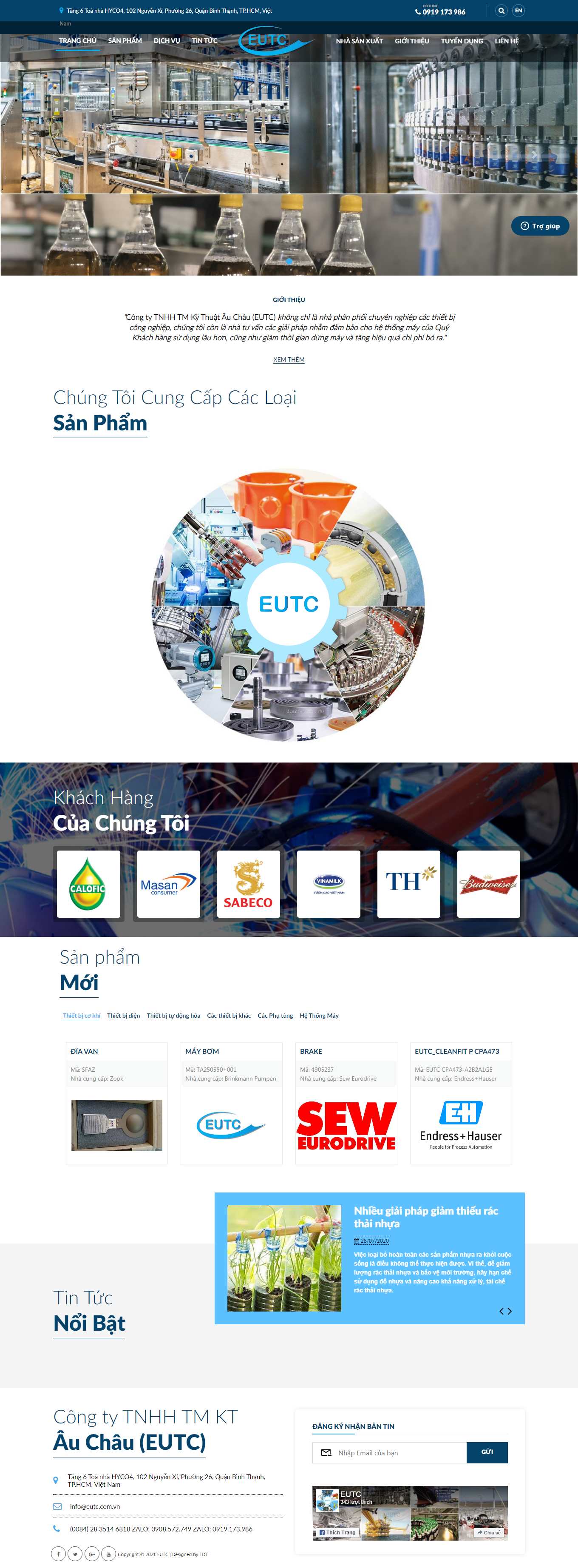 [huuloccnc] Thiết kế Website web bán máy đột dập kim loại - wwweutccomvn