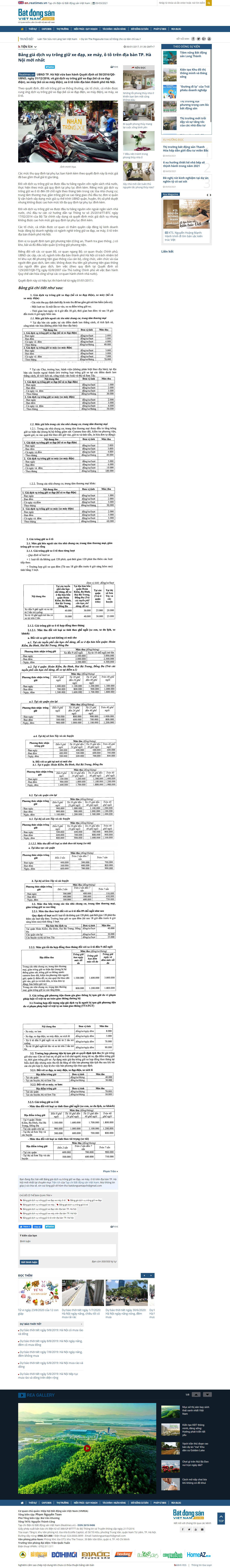 Thiết kế Website web dịch vụ trông xe - reatimesvn