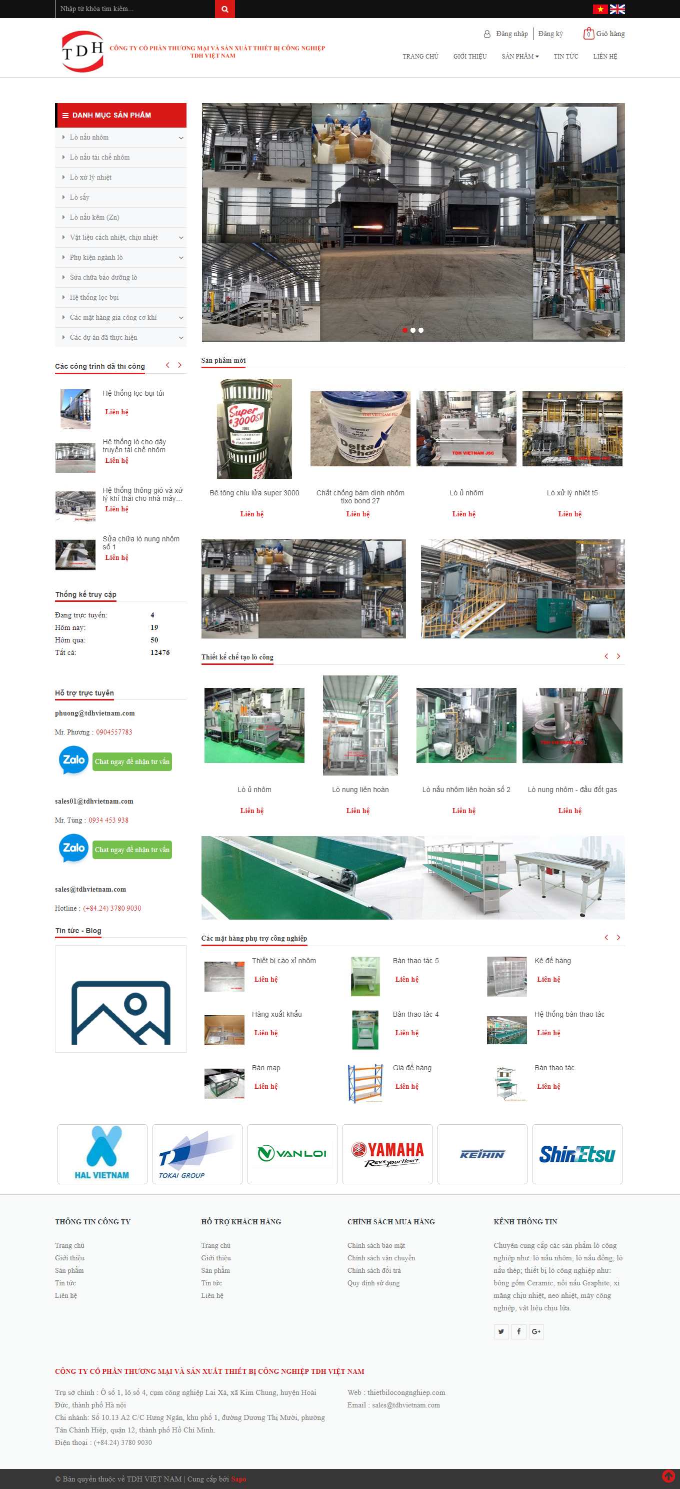 Thiết kế Website web bán lò nung công nghiệp - thietbilocongnghiepcom