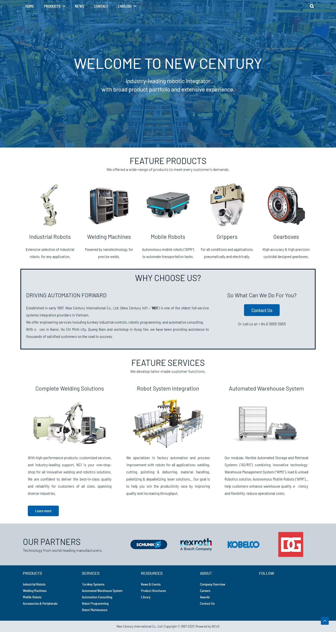 Thiết kế Website web bán robot hàn - tanthekycom