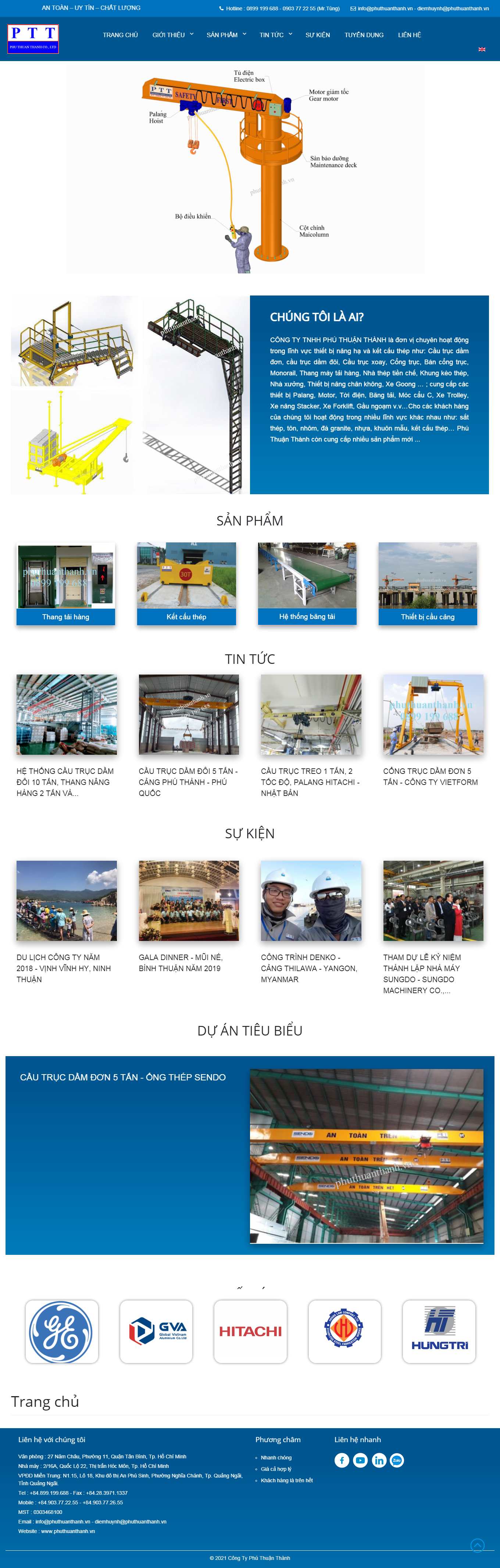 Thiết kế Website web băng tải chịu nhiệt - phuthuanthanhvn