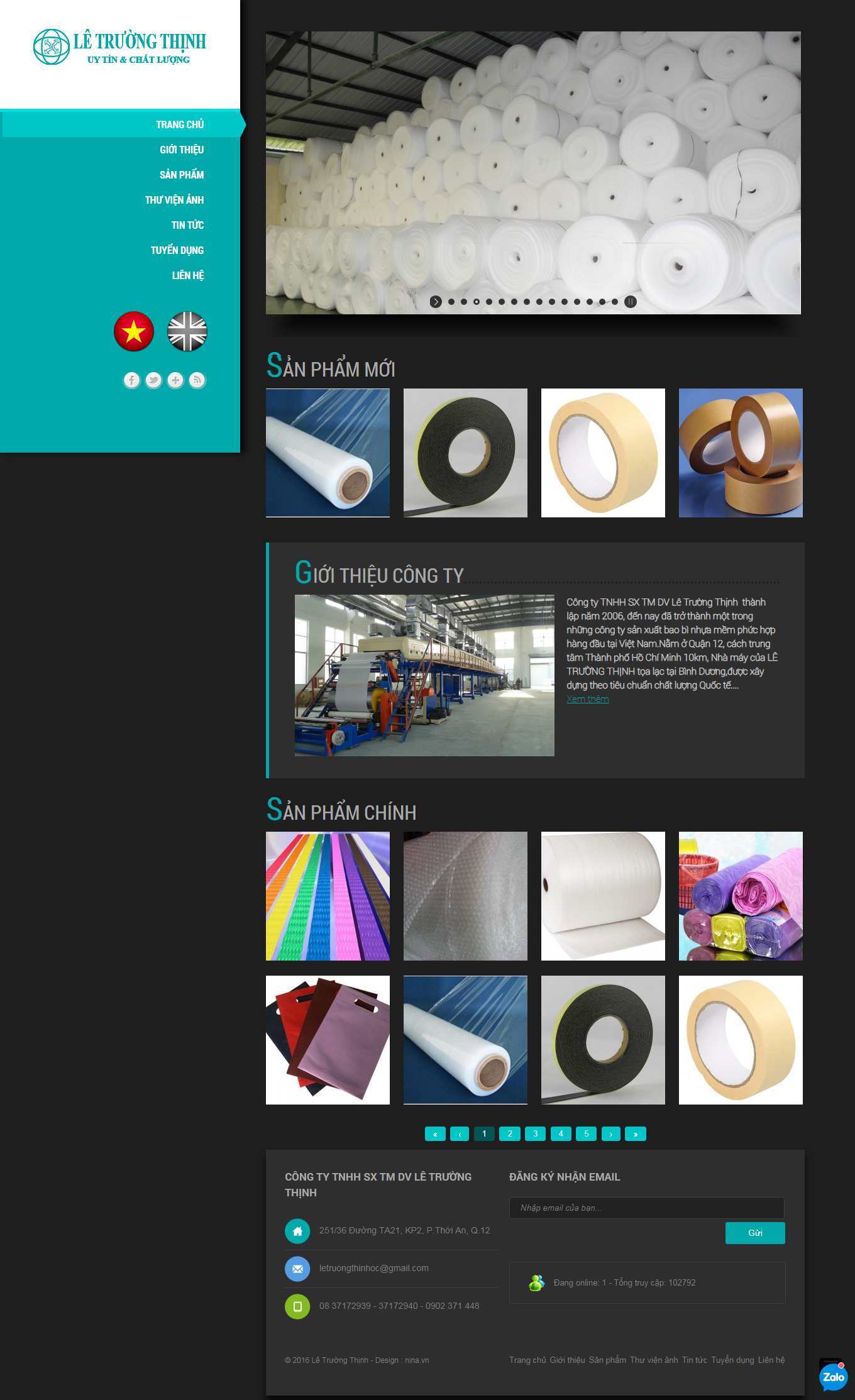 Thiết kế Website web bán balo laptop - letruongthinhcom