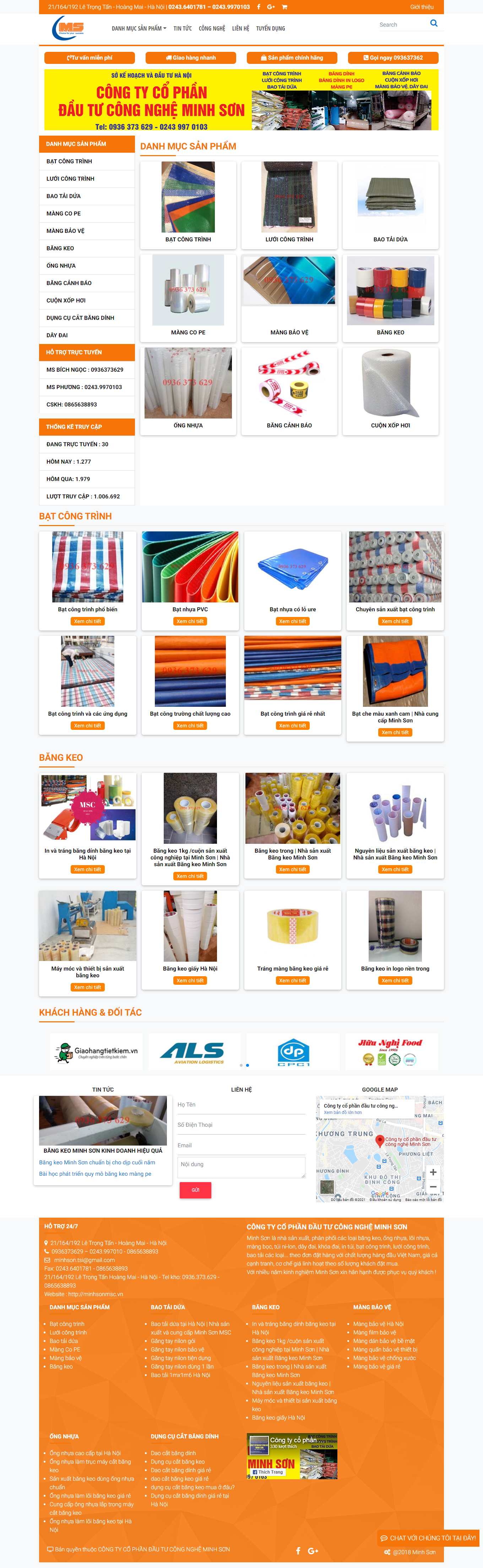 [hiephunglong] Thiết kế Website web bán băng keo vải - minhsonmscvn