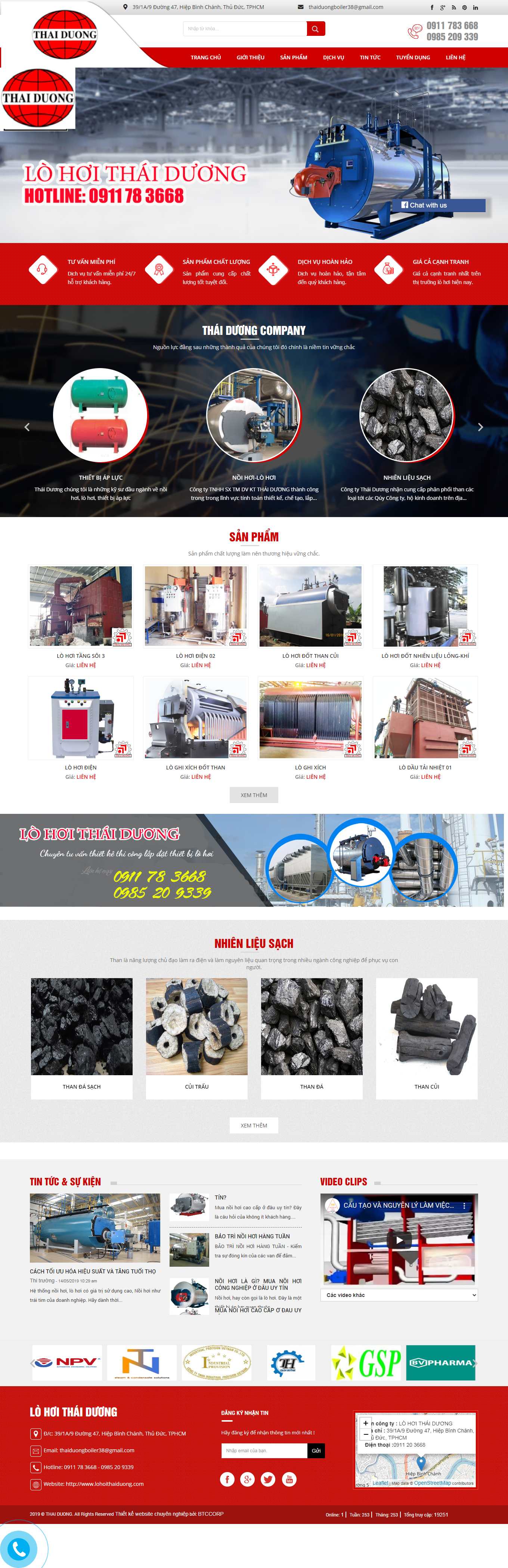 Thiết kế Website web bán nồi hơi - wwwlohoithaiduongcom