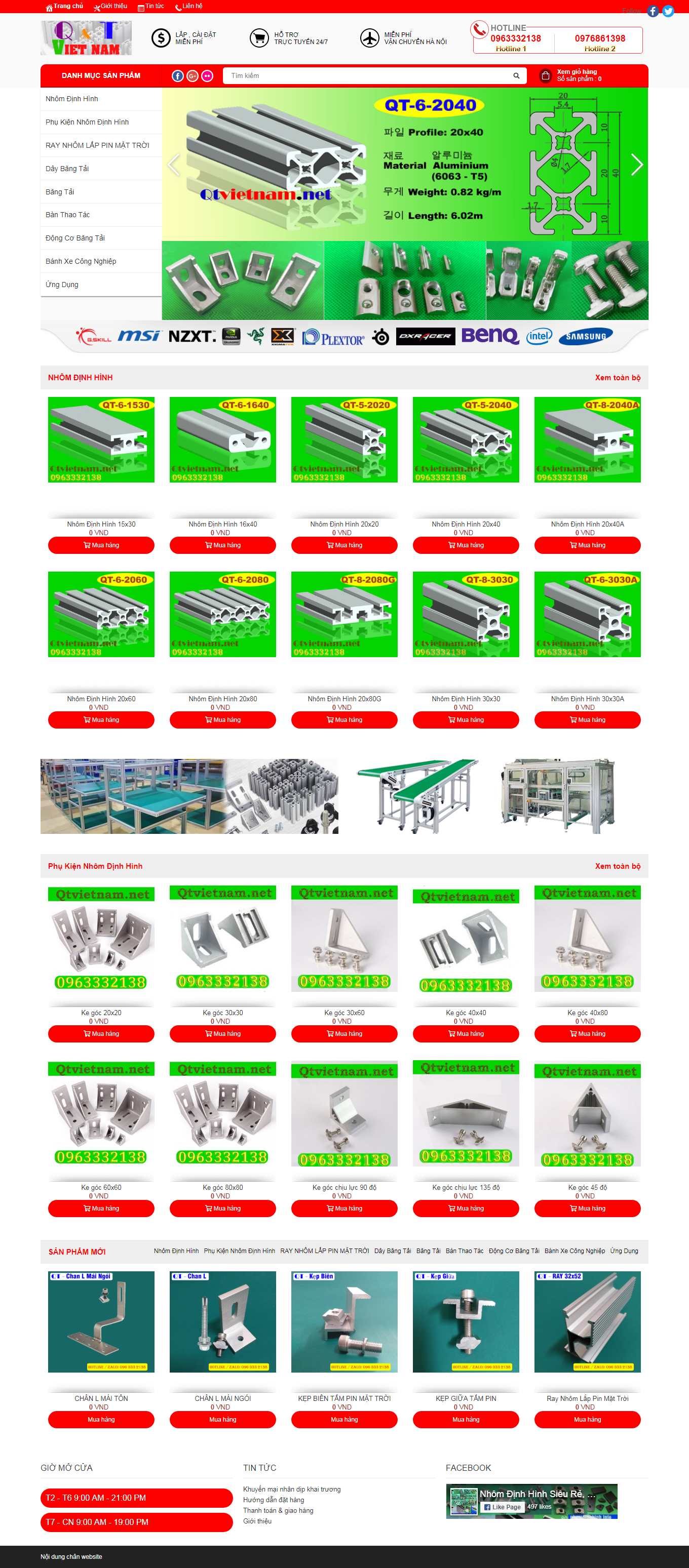 Thiết kế Website web băng tải xích - qtvietnamnet
