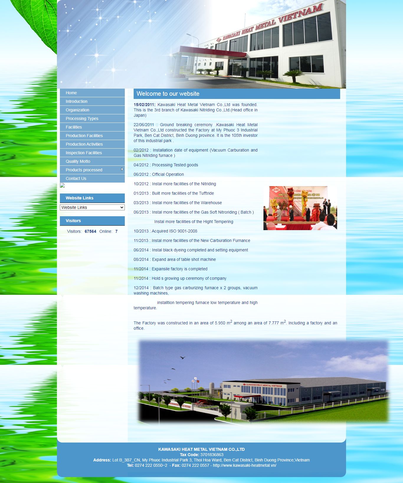 Thiết kế Website web bán thiết bị xử lý nhiệt - kawasaki-heatmetalvn