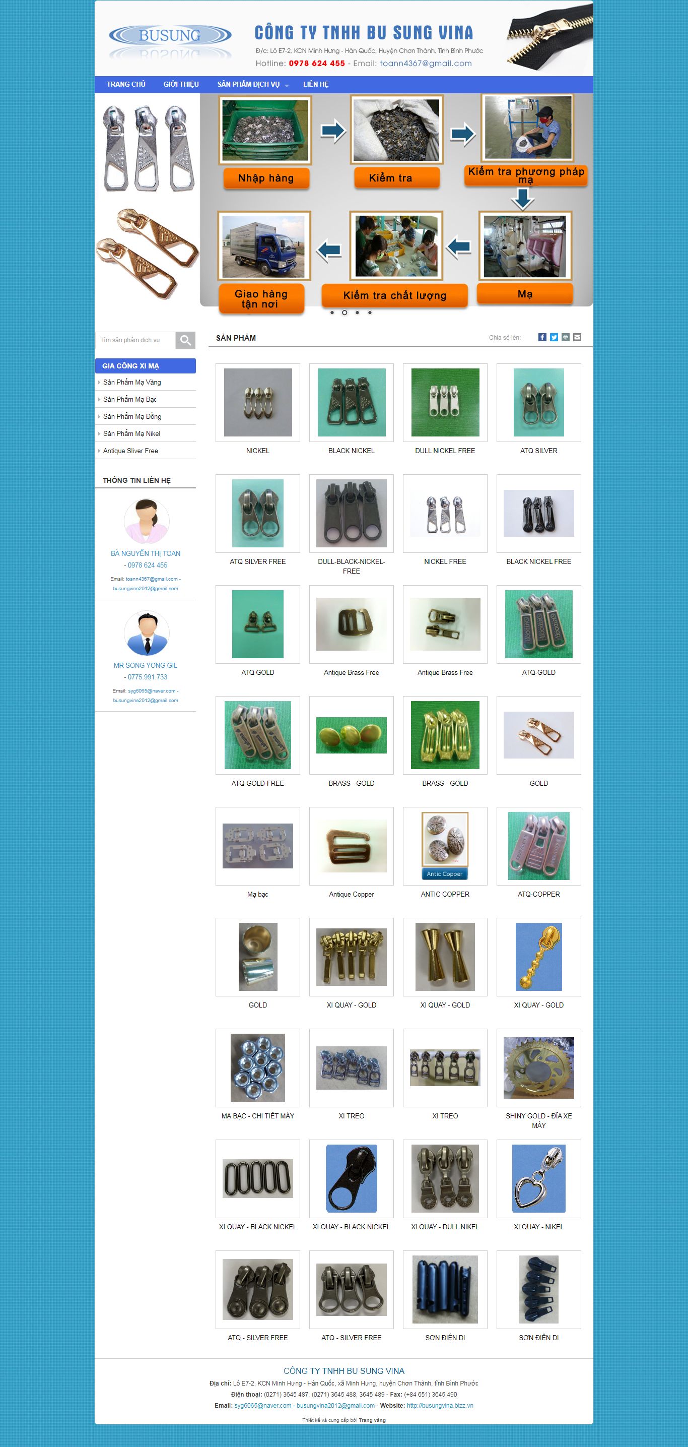 [macrom] Thiết kế Website web bán thiết bị phủ hợp kim - busungvinabizzvn