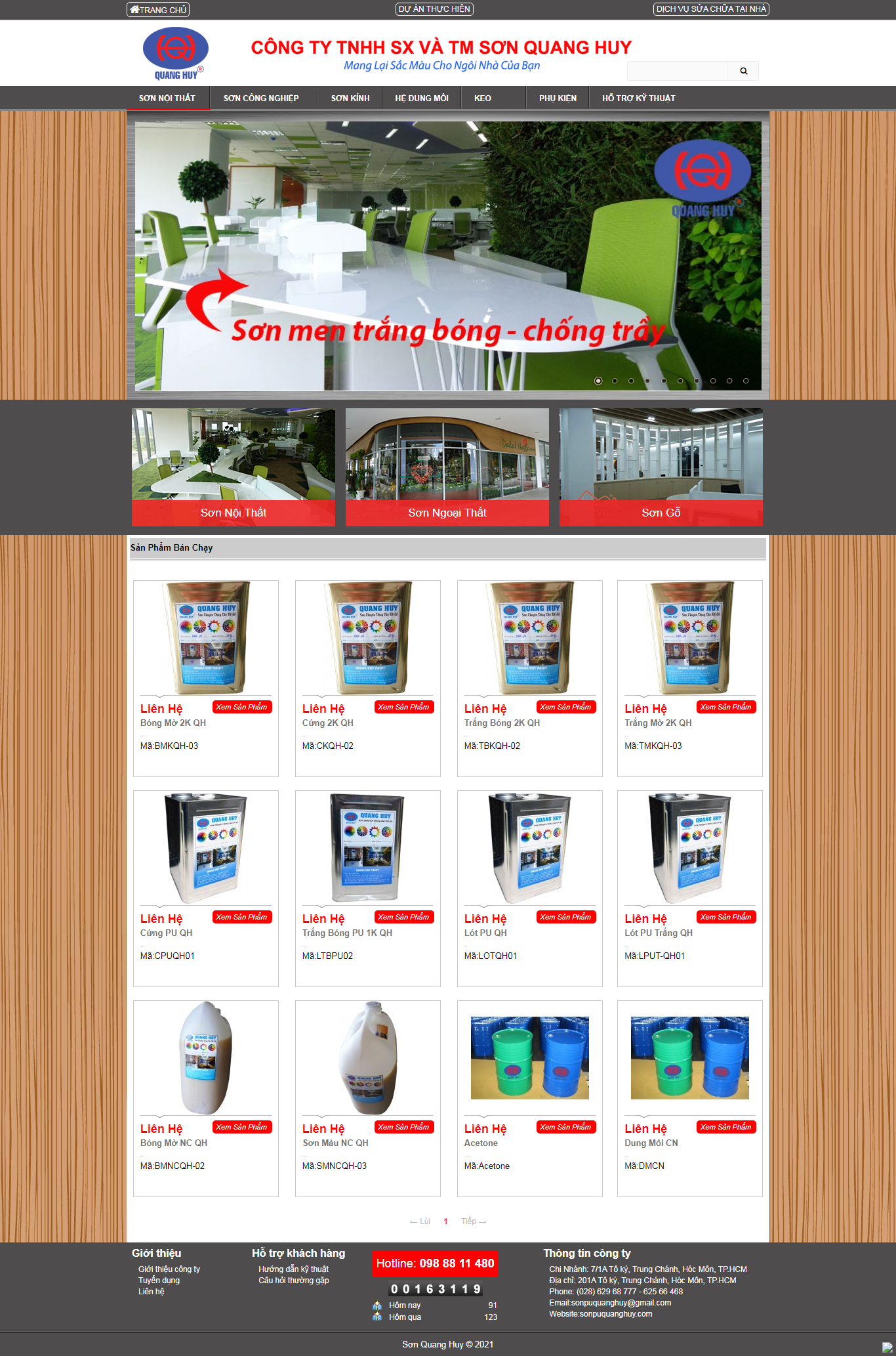 Thiết kế Website web bán khuôn thép - sonpuquanghuycom