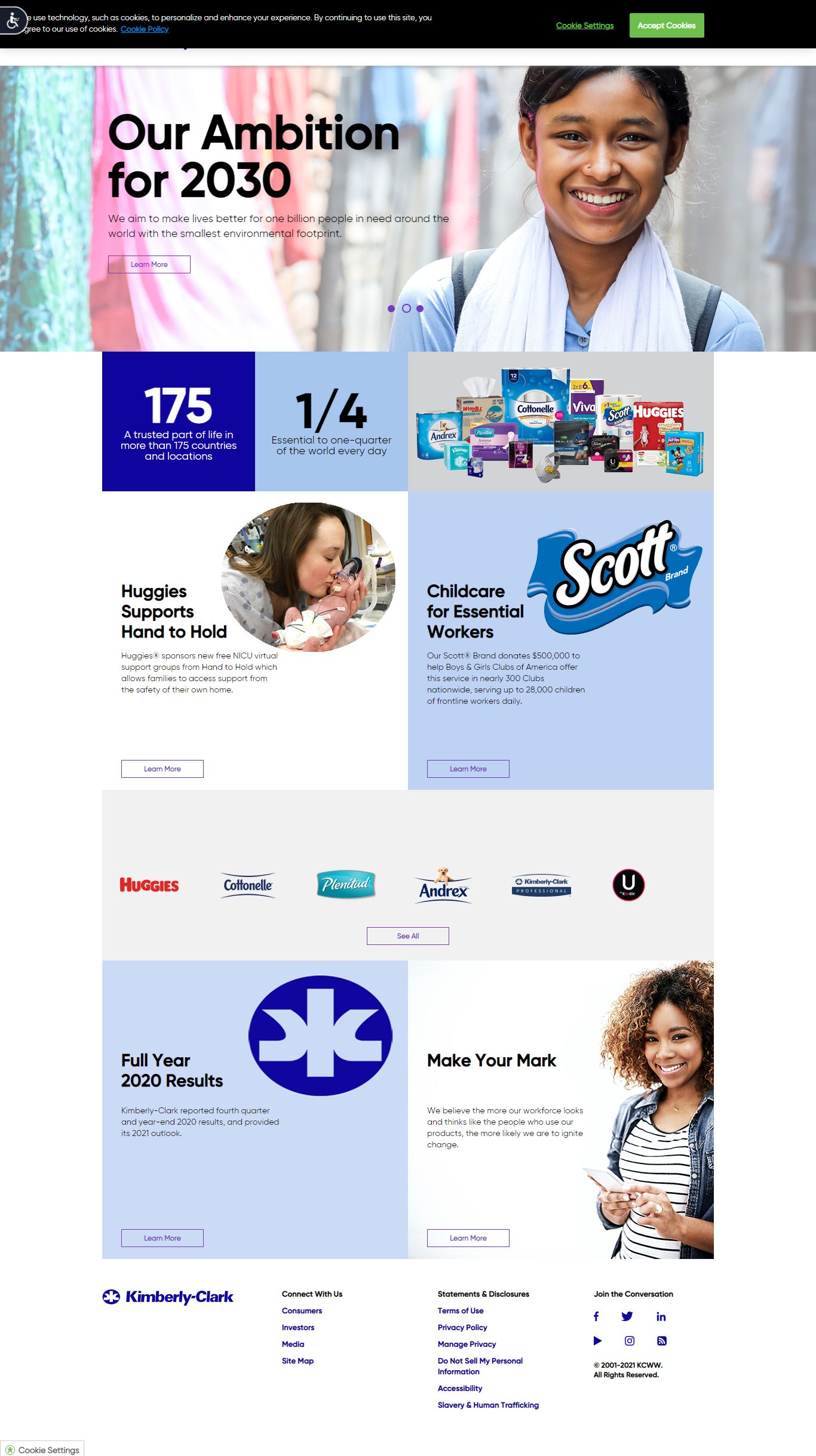 Thiết kế Website web bán bỉm người lớn - wwwkimberly-clarkcom