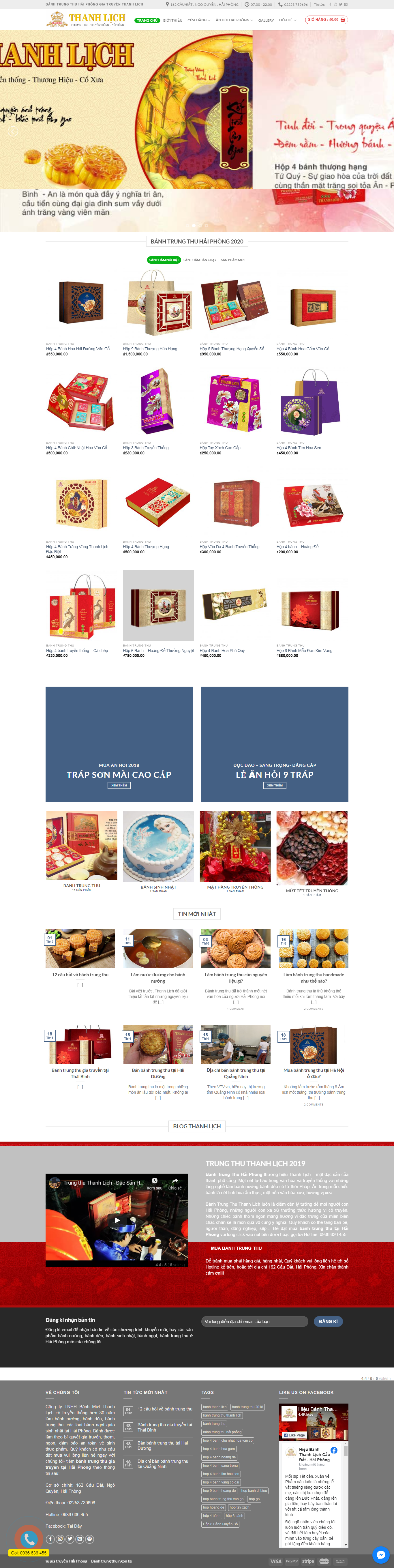 Thiết kế Website web bán bánh kẹo - thanhlichcomvn