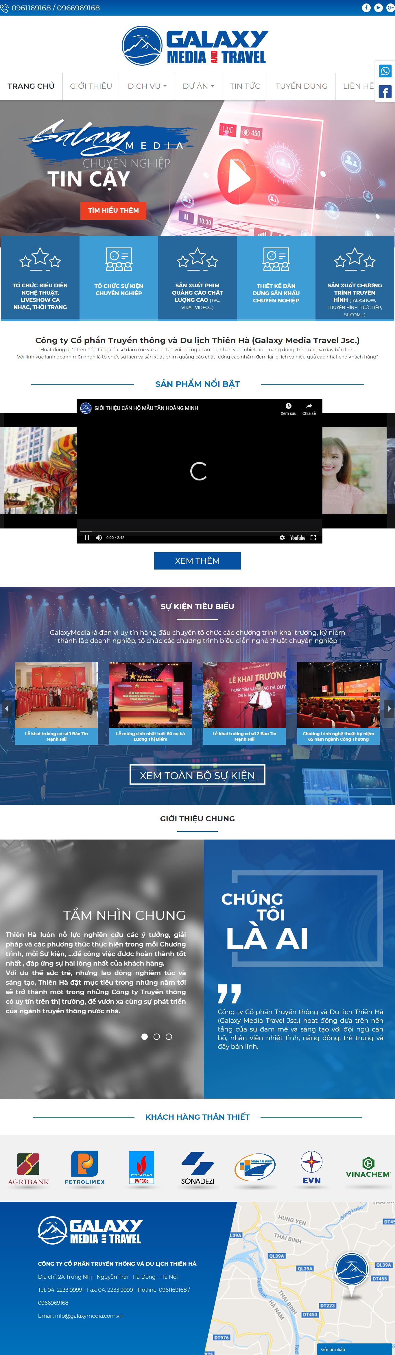 Thiết kế Website web dịch vụ tài chính - galaxymediacomvn