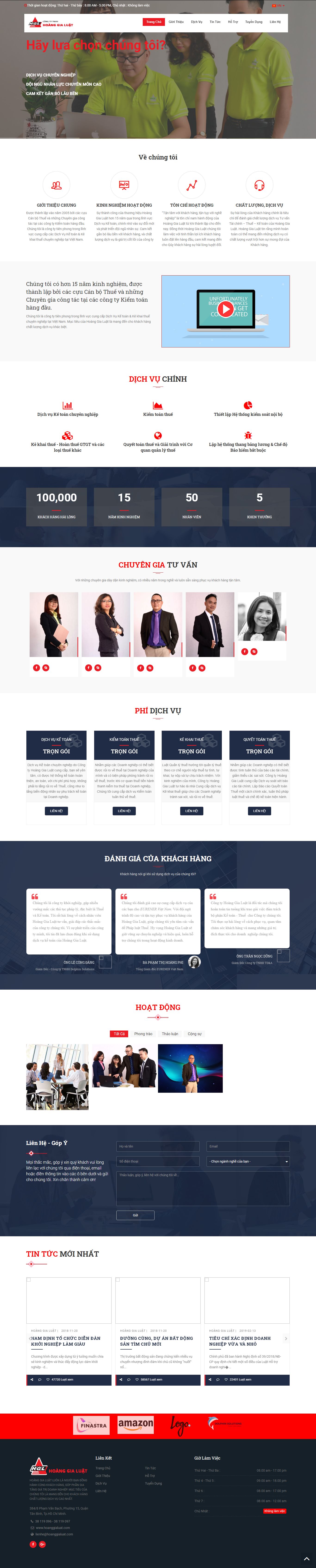 [hocketoanthuchanh] Thiết kế Website web dịch vụ kế toán - hoanggialuatcom