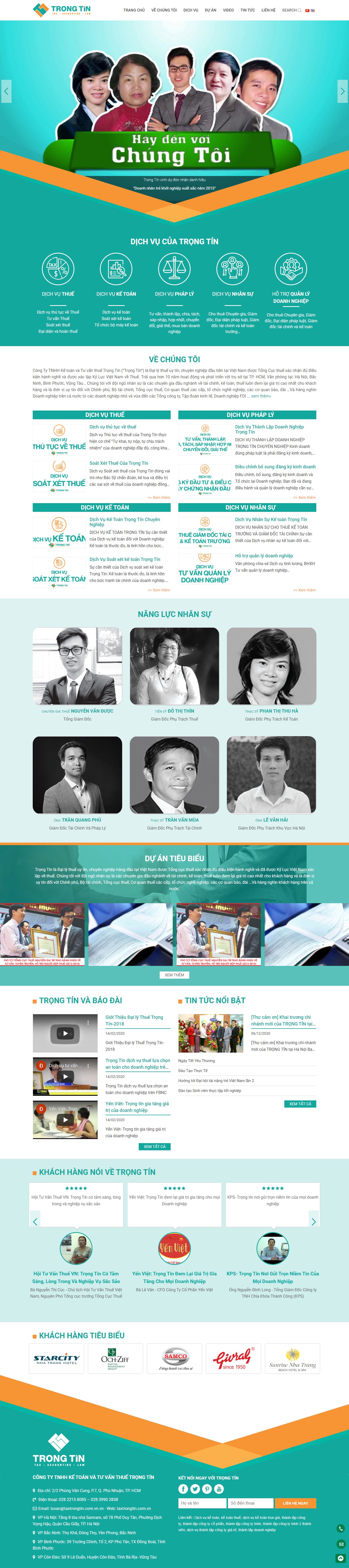 [hocketoanthuchanh] Thiết kế Website web dịch vụ kế toán - taxtrongtincomvn