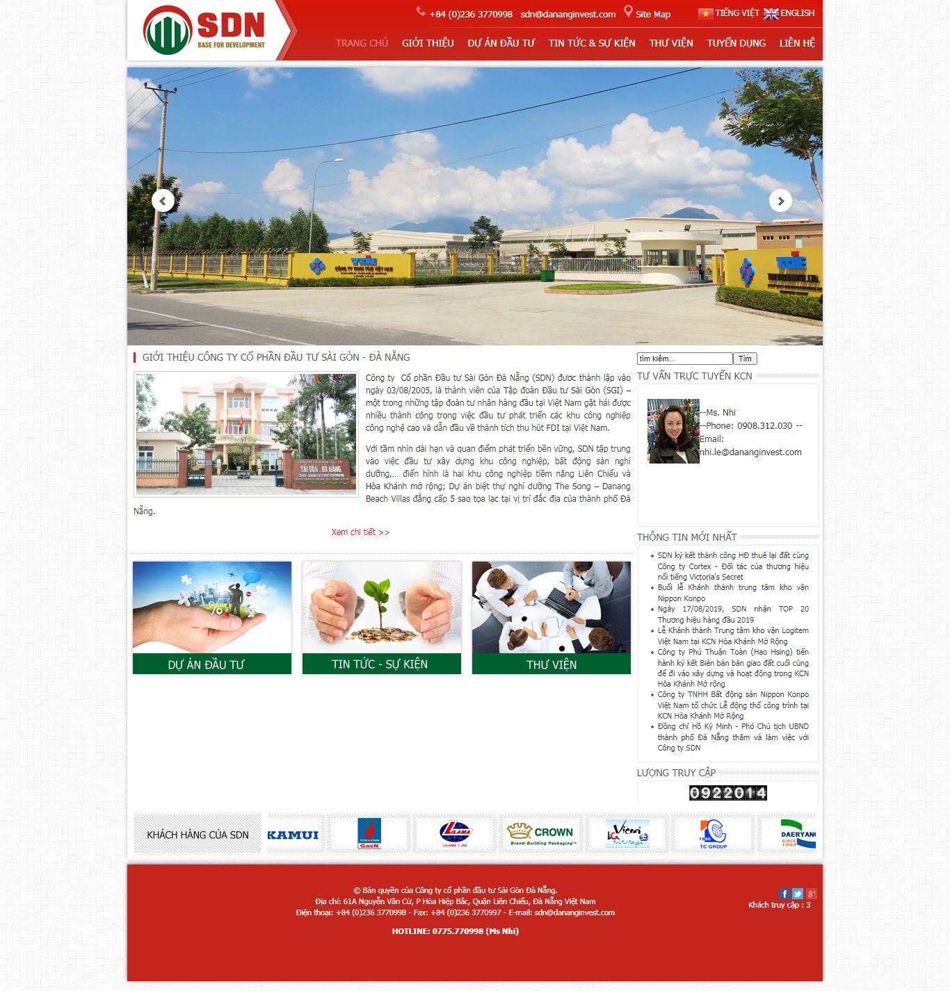 [covaco] Thiết kế Website web dịch vụ tư vấn đầu tư - dananginvestcom