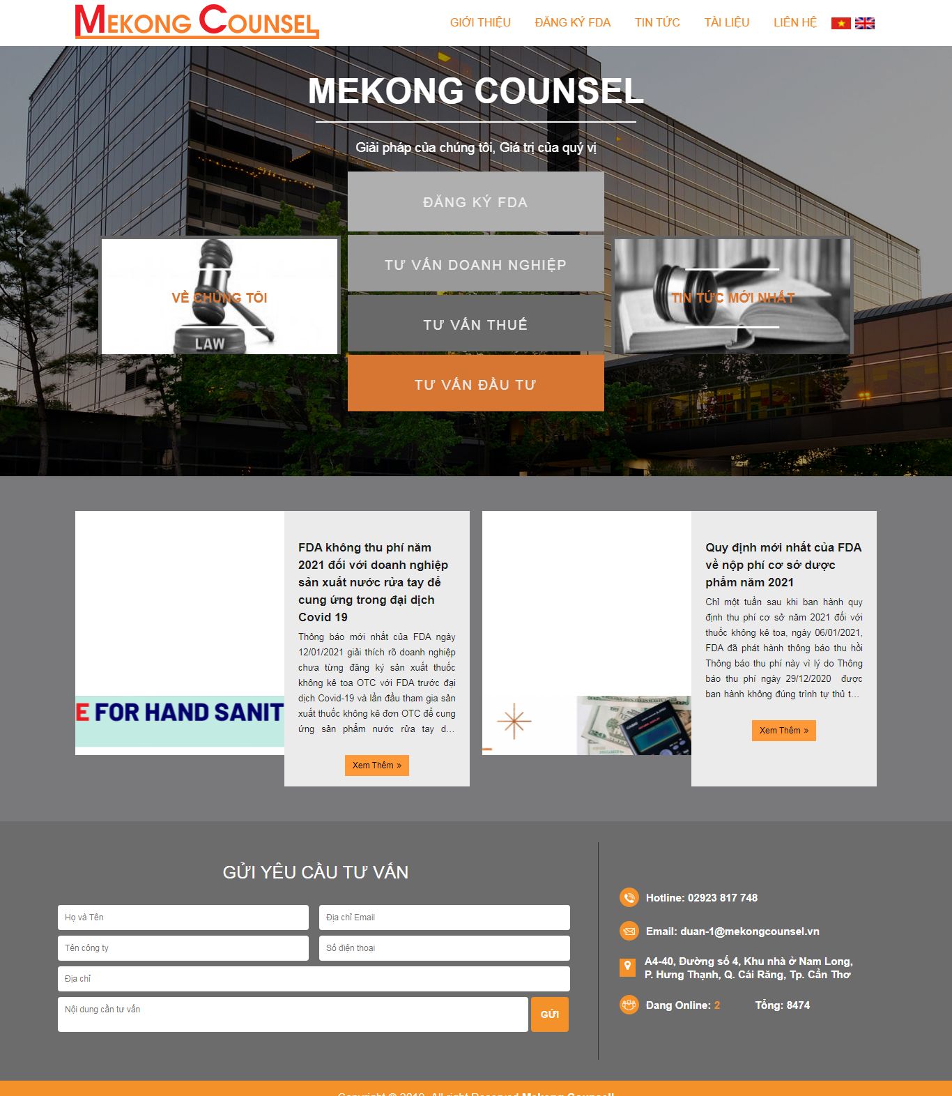 [covaco] Thiết kế Website web dịch vụ tư vấn đầu tư - mekongcounselvn