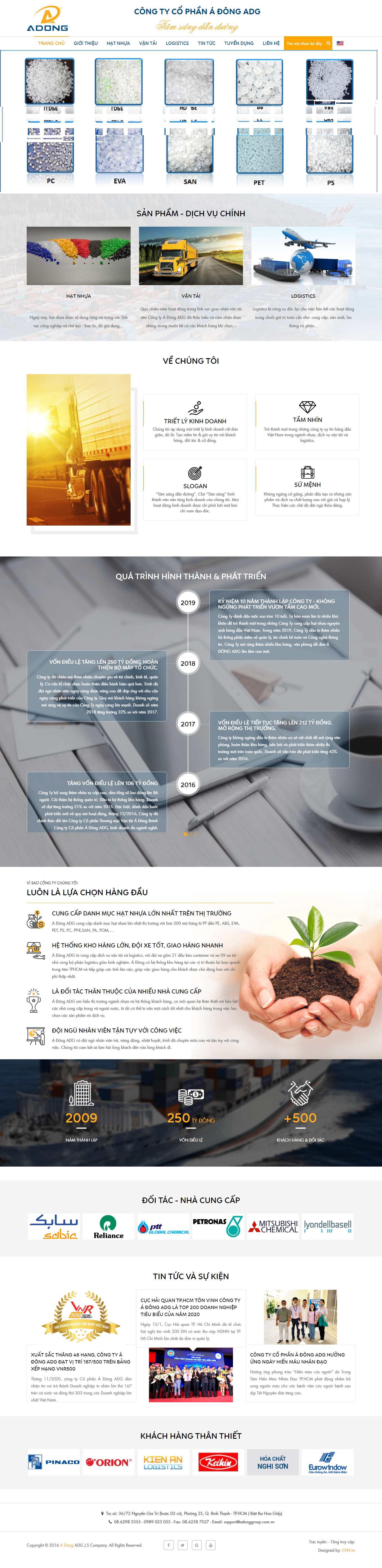 Thiết kế Website web vận tải đường sắt - adonggroupcomvn