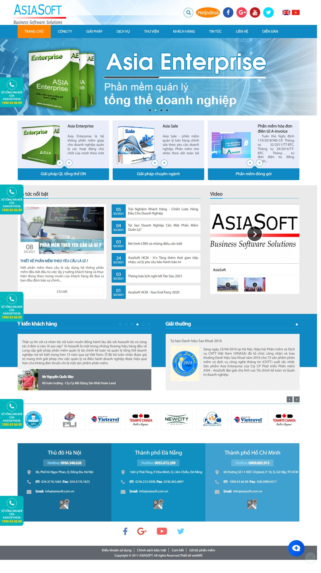 Thiết kế Website web phần mềm điện tử - asiasoftcomvn