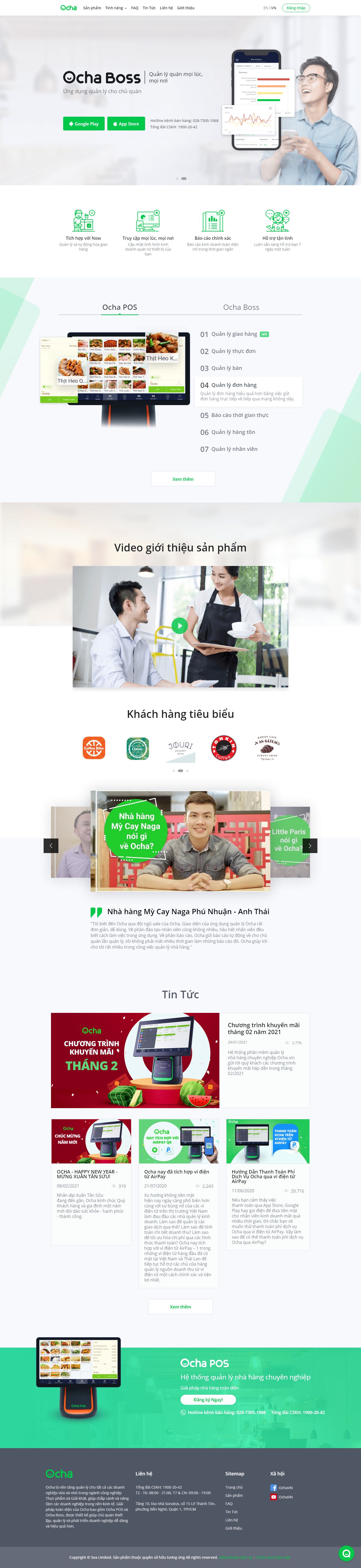 Thiết kế Website web phần mềm điện tử - ochavn