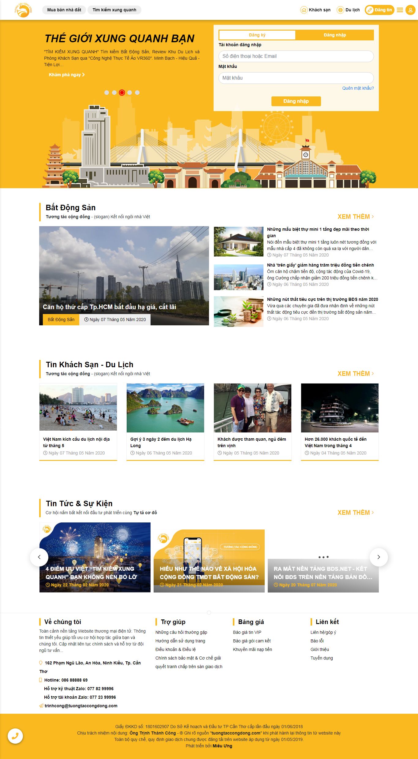 Thiết kế Website web khu nghỉ dưỡng, Resort - tuongtaccongdongcom