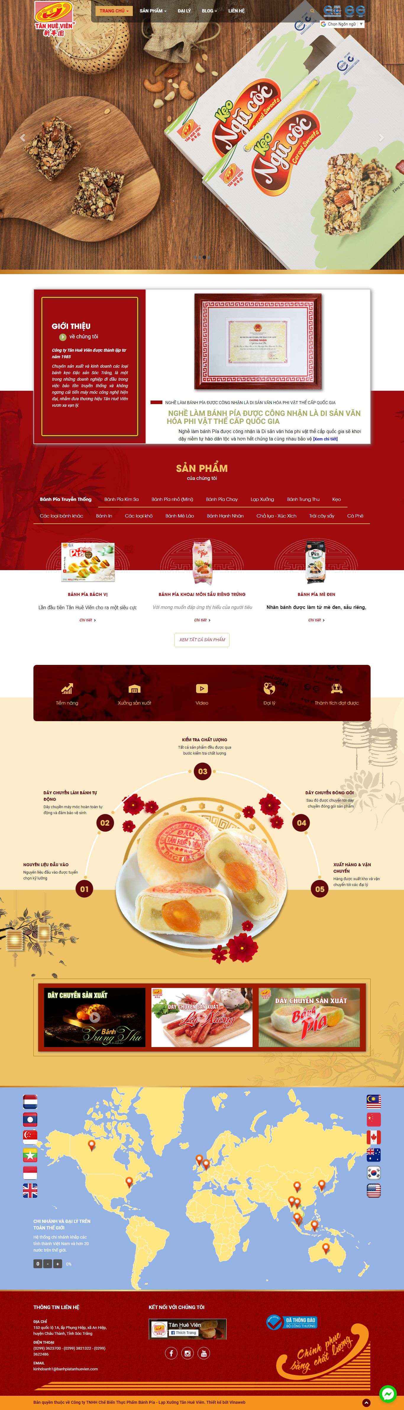 Thiết kế Website web bán bánh trung thu - banhpiatanhuevienvn