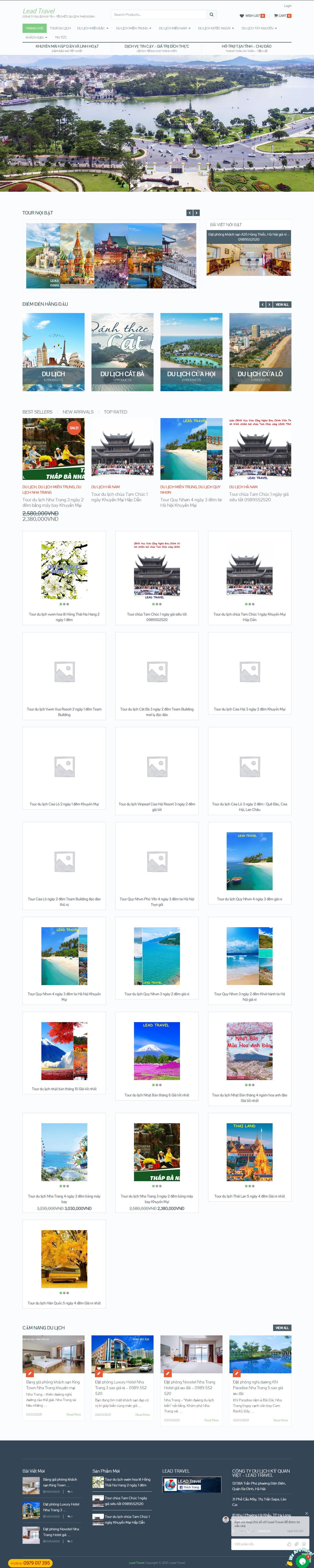 Thiết kế Website web bán vé tàu - leadtravelvn