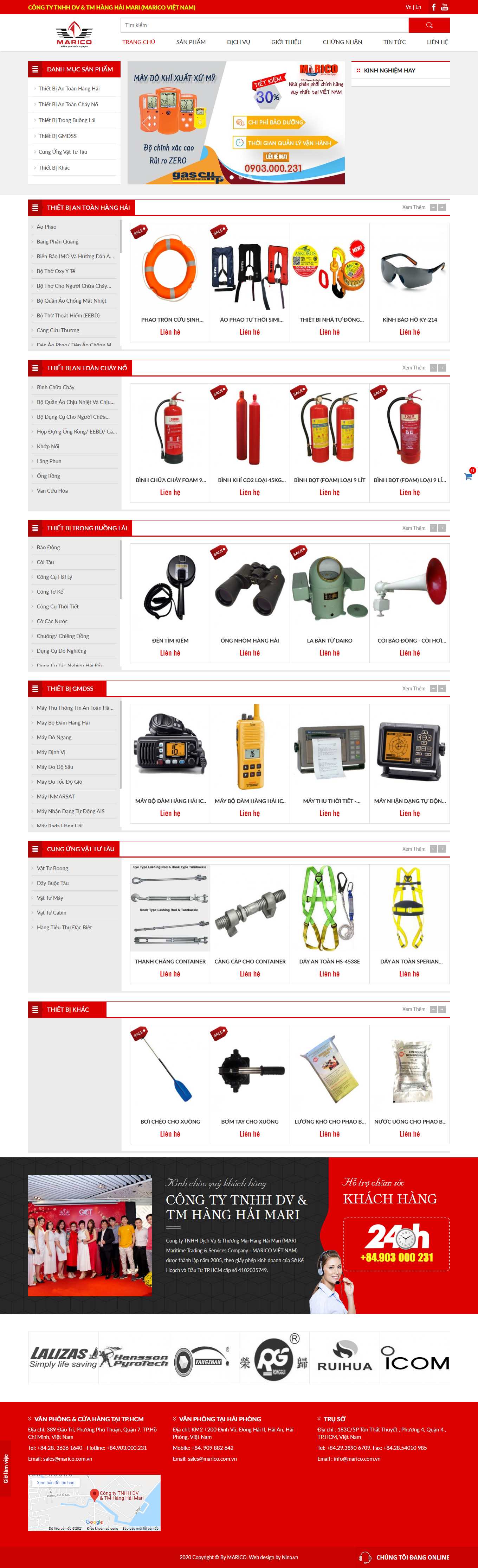 Thiết kế Website web cứu hộ hàng hải - wwwmaricocomvn