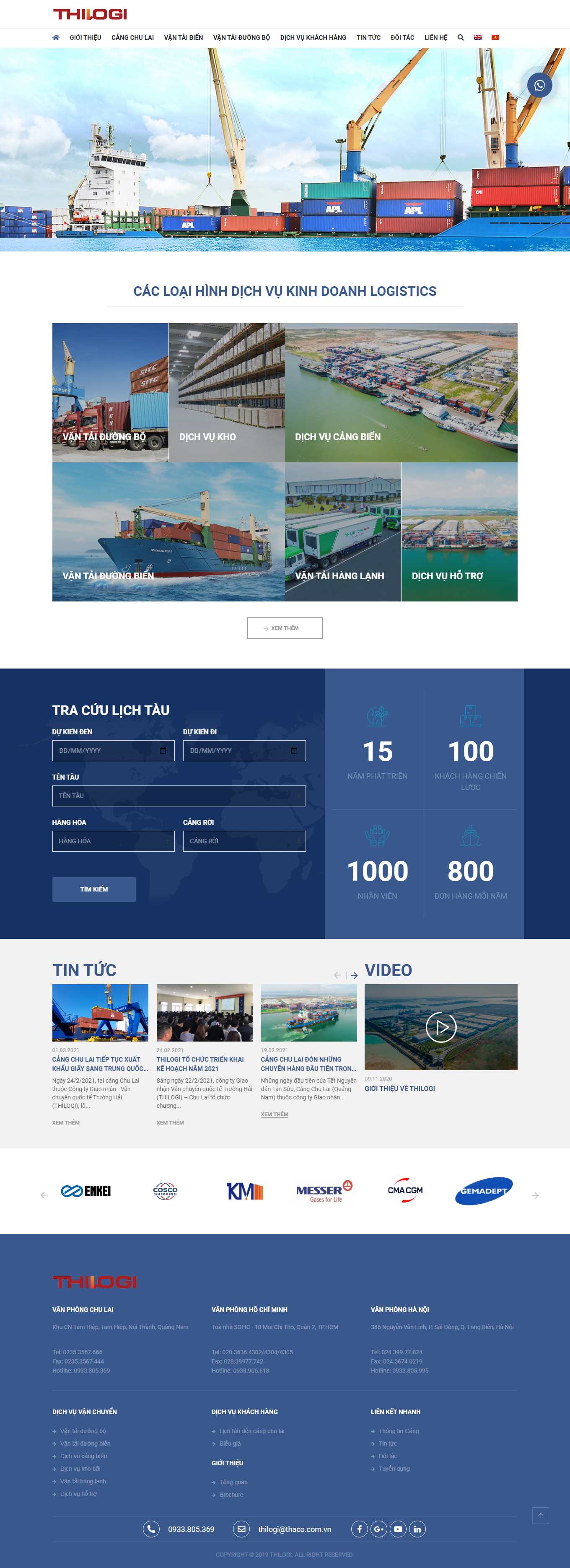 Thiết kế Website web cứu hộ hàng hải - thilogivn