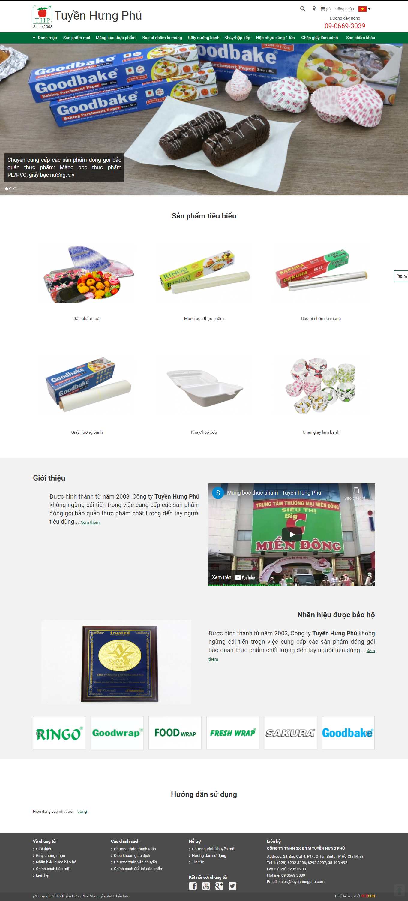 Thiết kế Website web màng bọc thực phẩm - wwwtuyenhungphucom