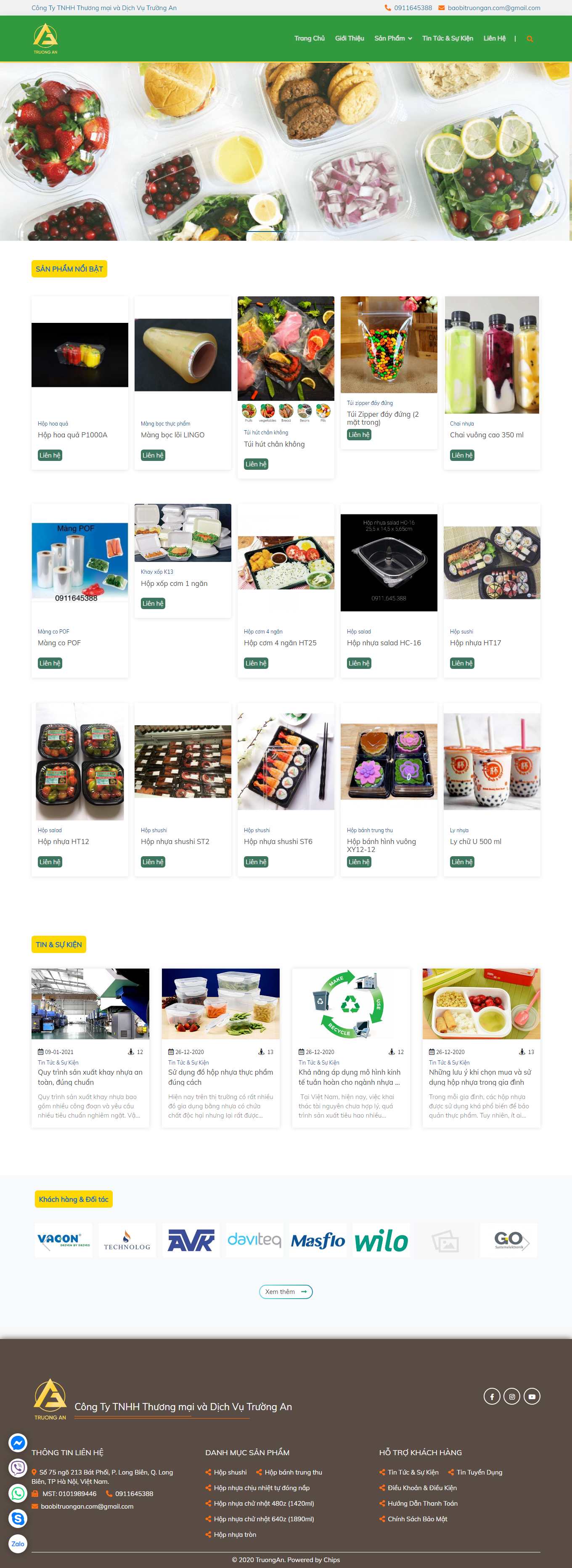 Thiết kế Website web màng bọc thực phẩm - khaynhuavn