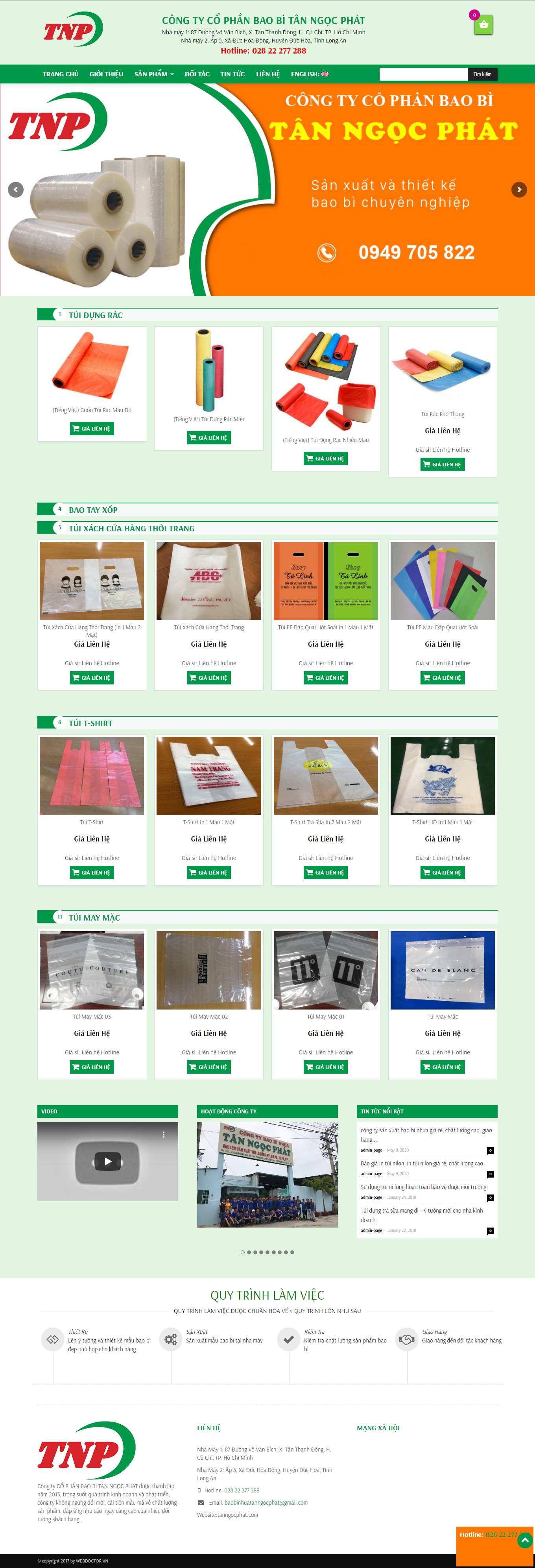 Thiết kế Website web màng phủ công nghiệp - tanngocphatcom