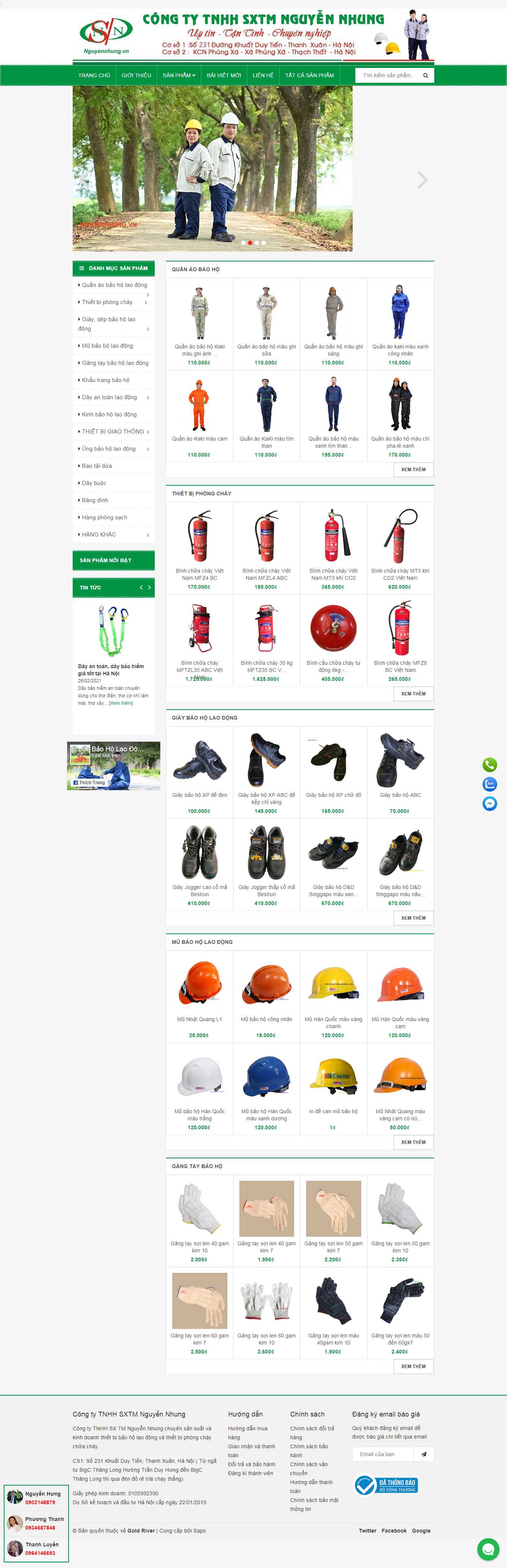 Thiết kế Website web khẩu trang bảo hộ - nguyennhungvn