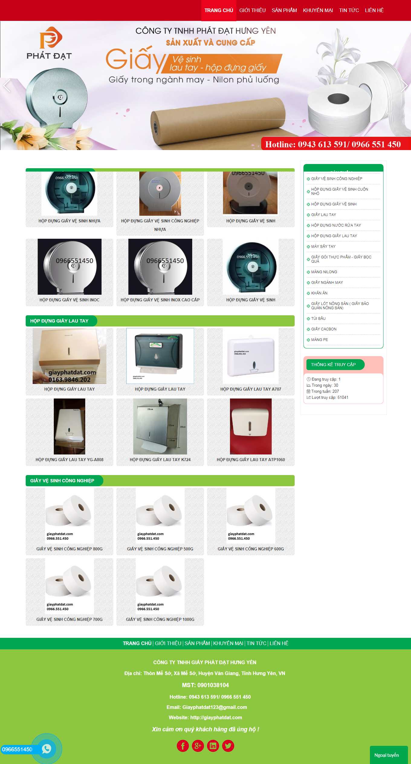 [fastvietnam] Thiết kế Website web bán giấy vệ sinh - giayphatdatcom
