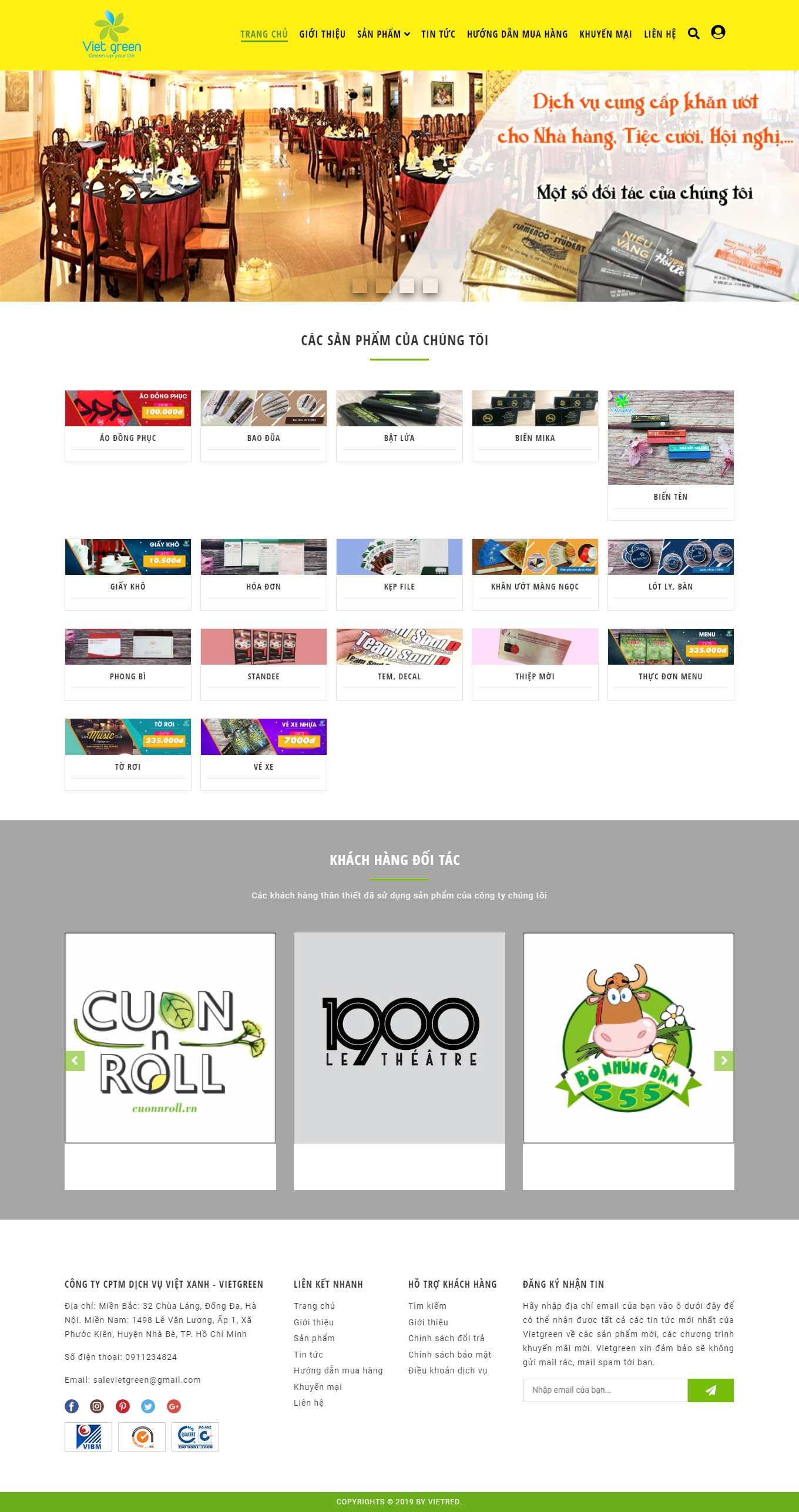 [fastvietnam] Thiết kế Website web bán giấy vệ sinh - vietgreenjsccom