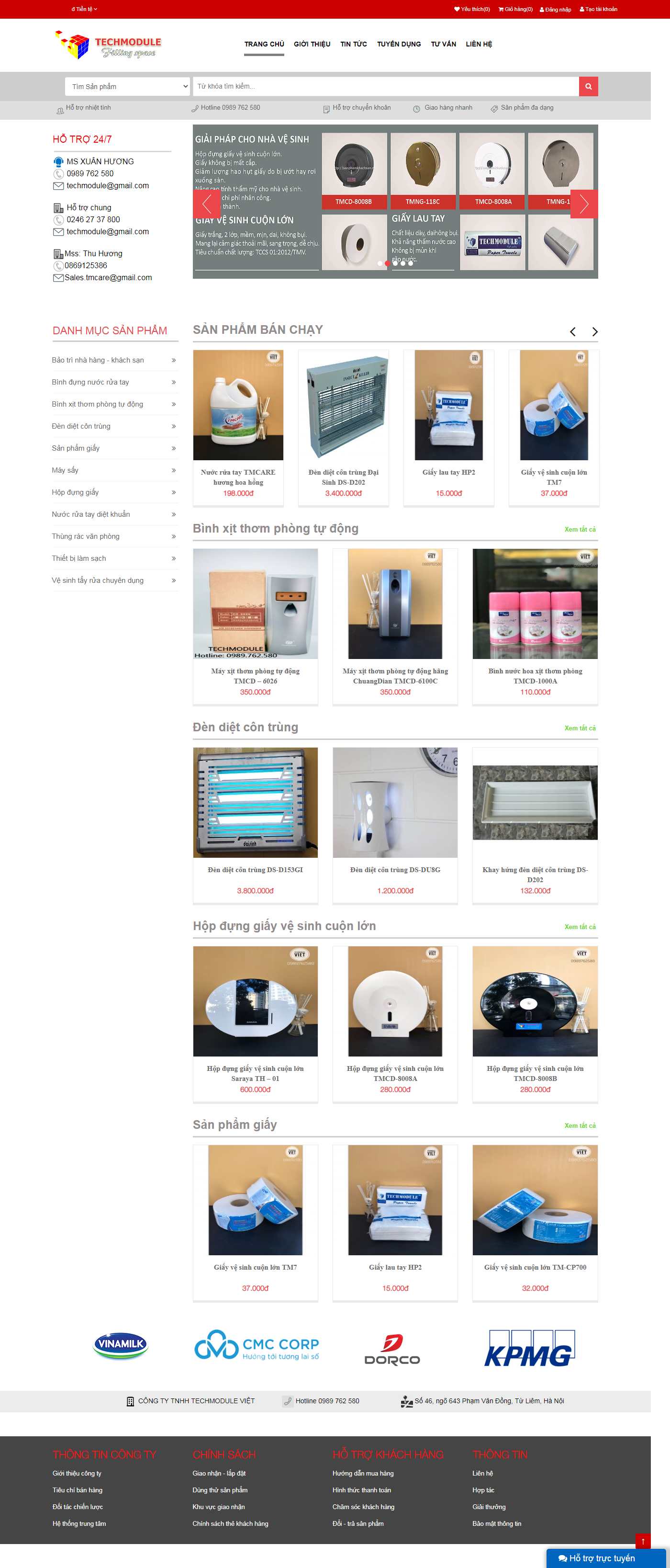 [fastvietnam] Thiết kế Website web bán giấy vệ sinh - techmodulenet