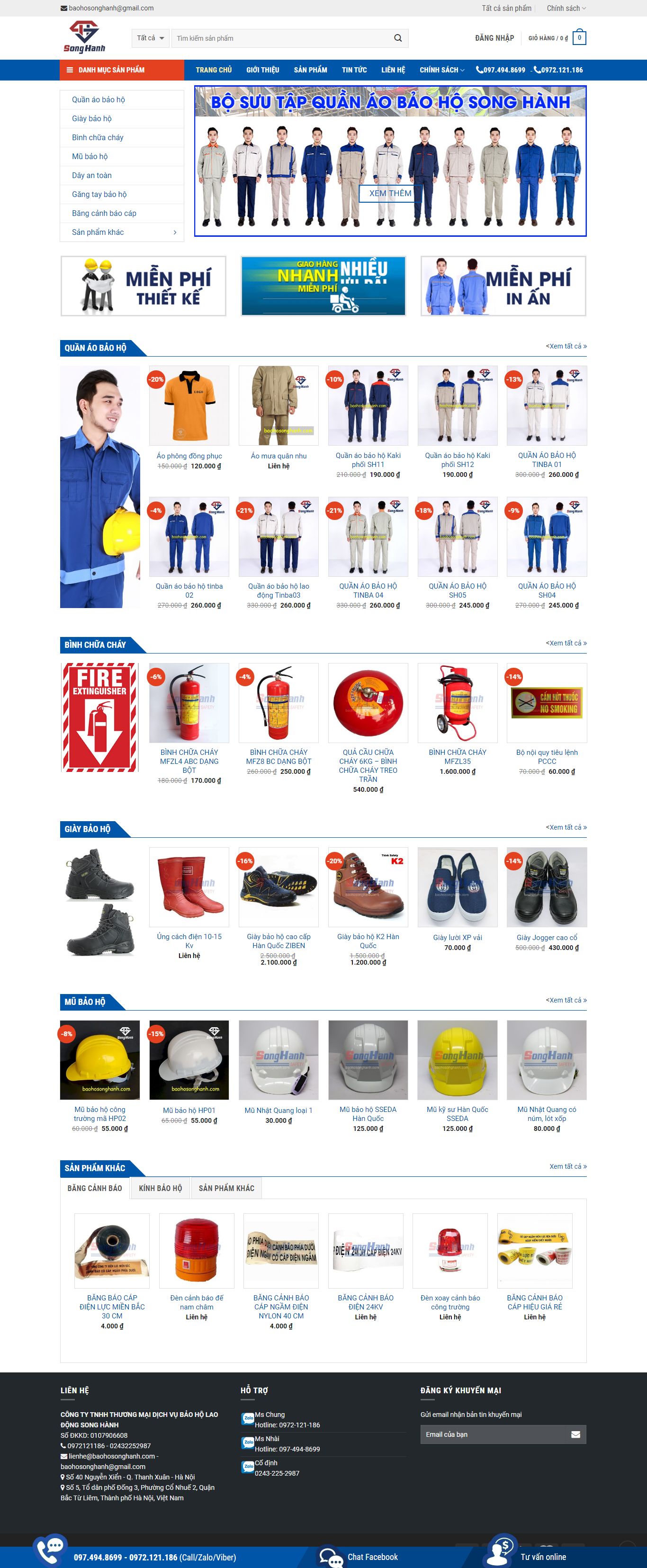 Thiết kế Website web bảo hộ công trình - baohosonghanhcom