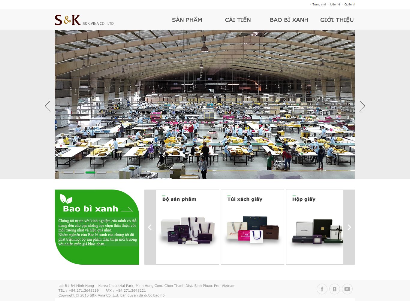 Thiết kế Website web bán giấy - wwwsnkvinacomvn