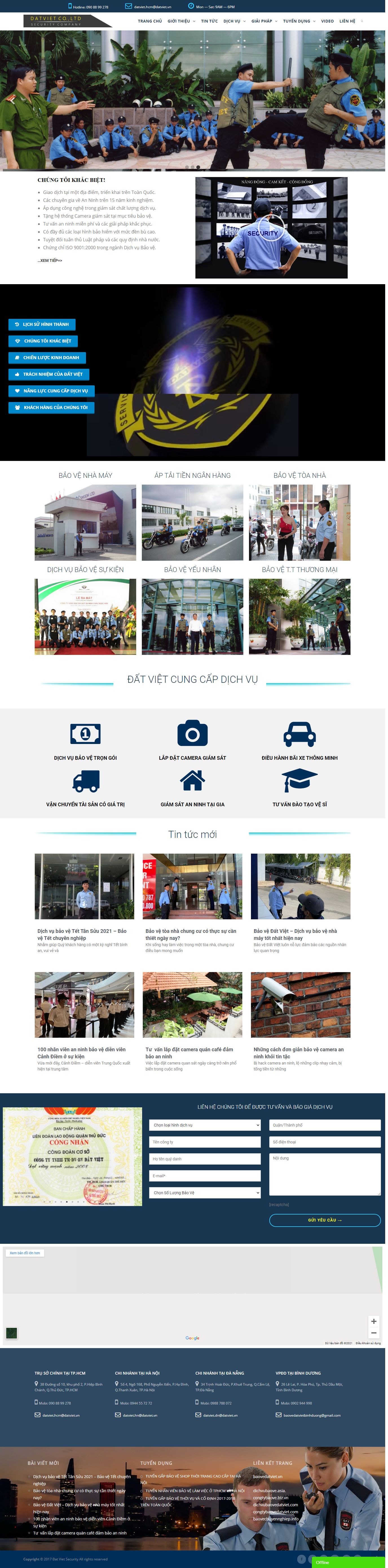 Thiết kế Website web dịch vụ đào tạo - datvietvn