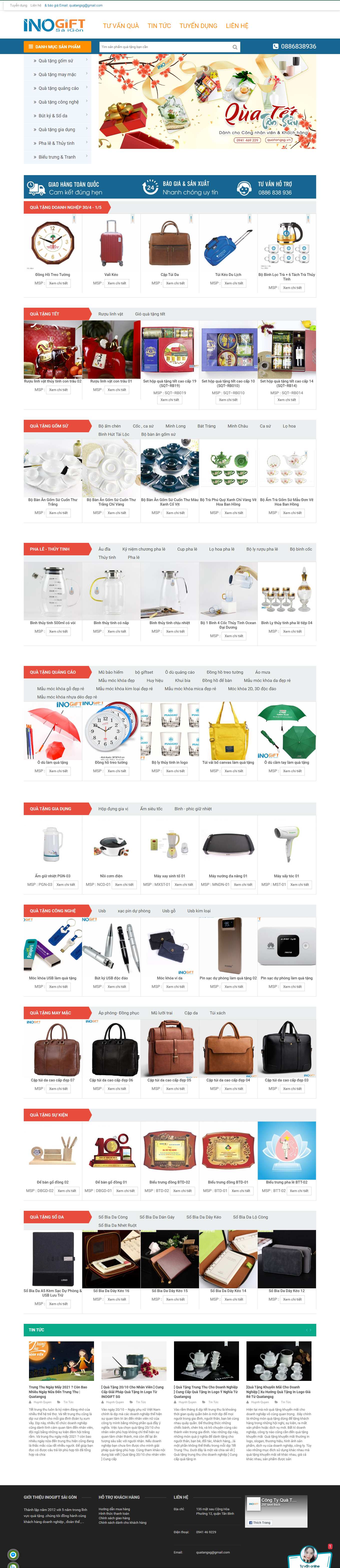 [quatang1102] Thiết kế Website Web quà tặng - quatangsgvn