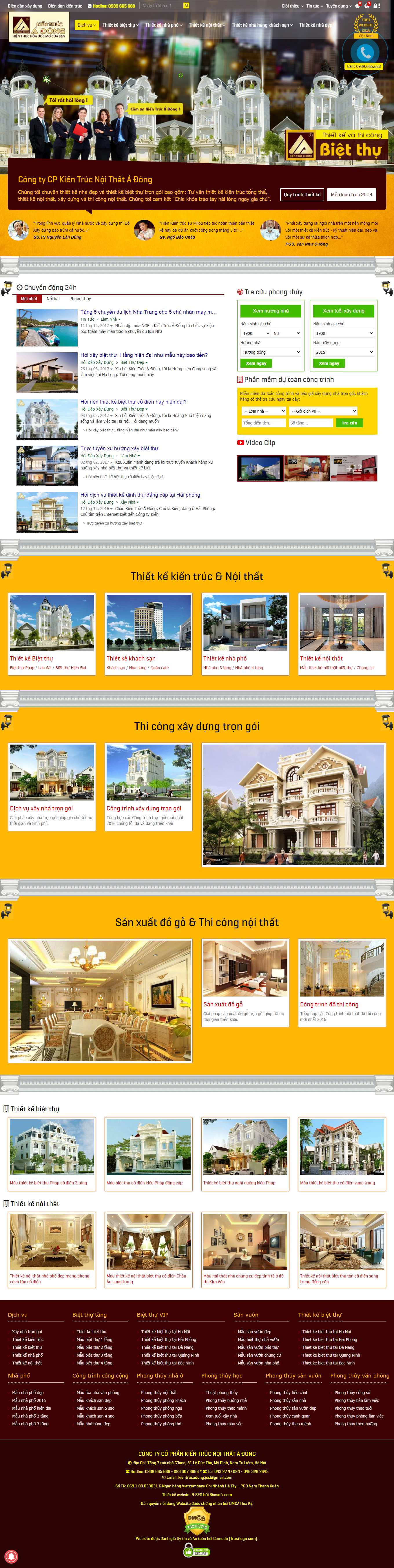 [kientruchathanh] Thiết kế Website Web kiến trúc - wwwkientrucadongcom