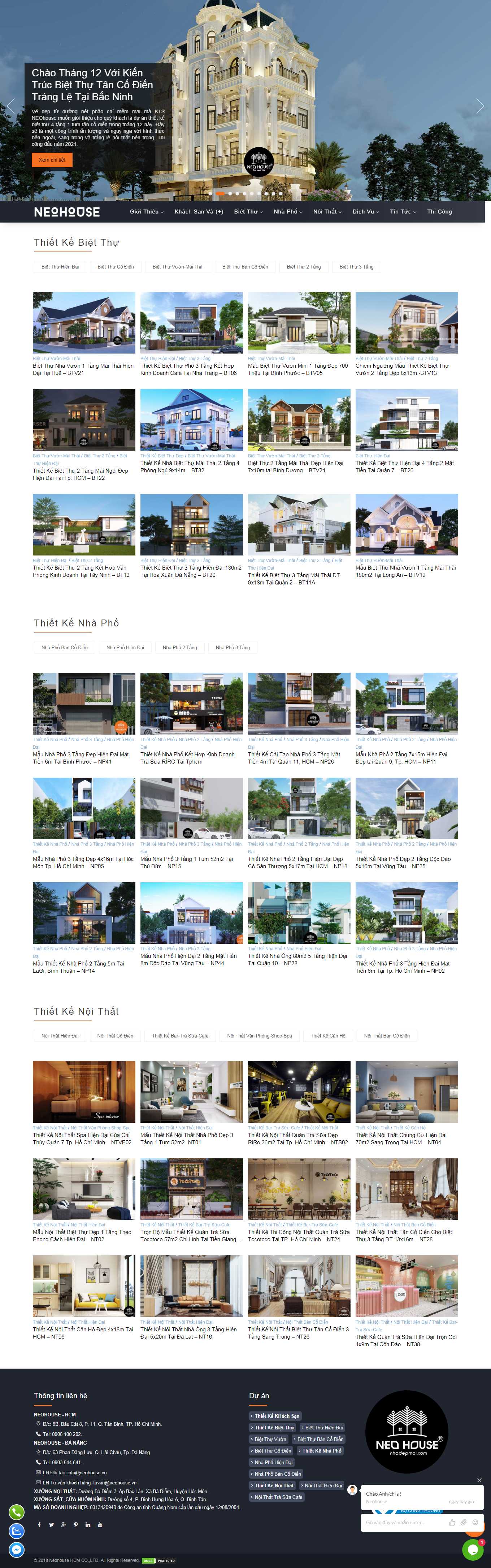 [kientruchathanh] Thiết kế Website Web kiến trúc - neohousevn