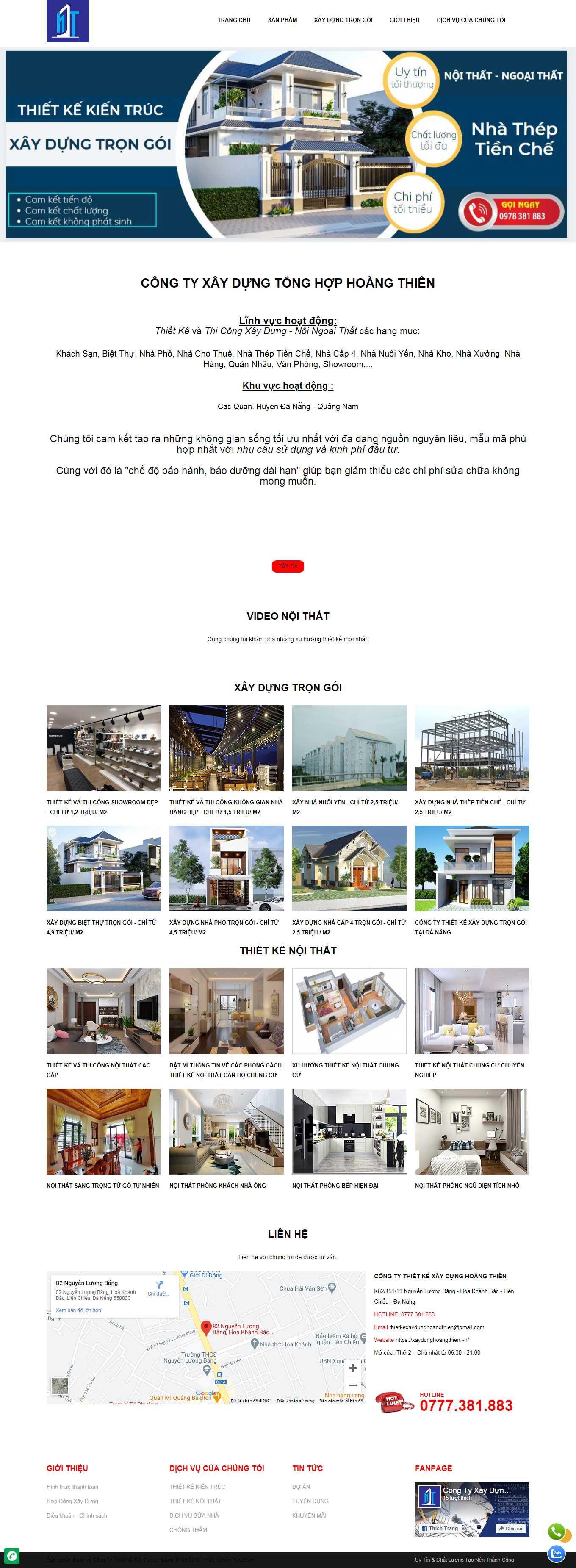 [kientruchathanh] Thiết kế Website Web kiến trúc - xaydunghoangthienvn