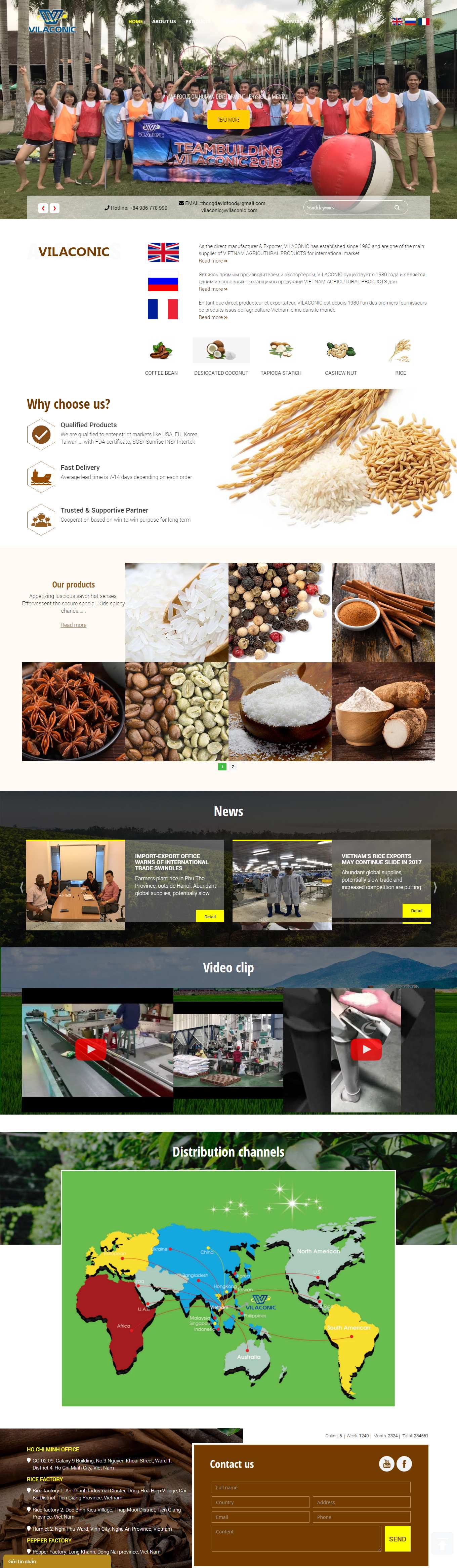 [thaphimex] Thiết kế Website Web nông sản - rice-spicescom