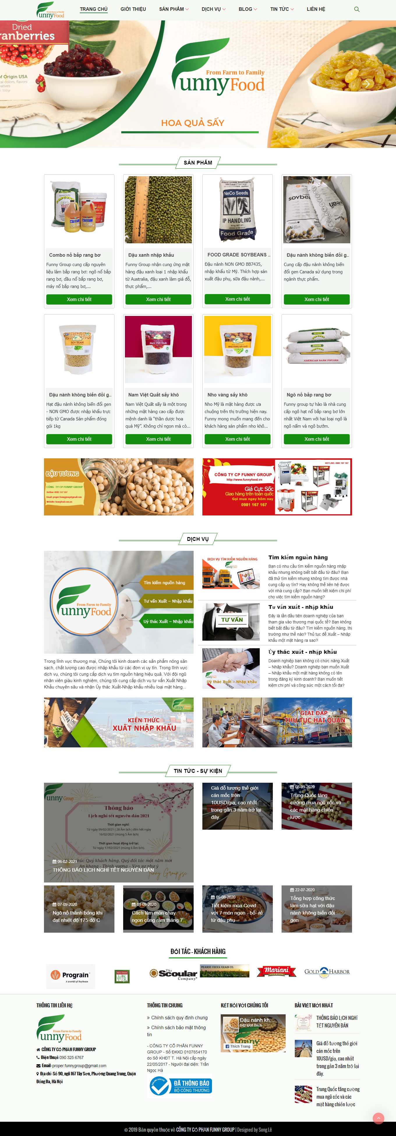 [thaphimex] Thiết kế Website Web nông sản - funnyfoodvn