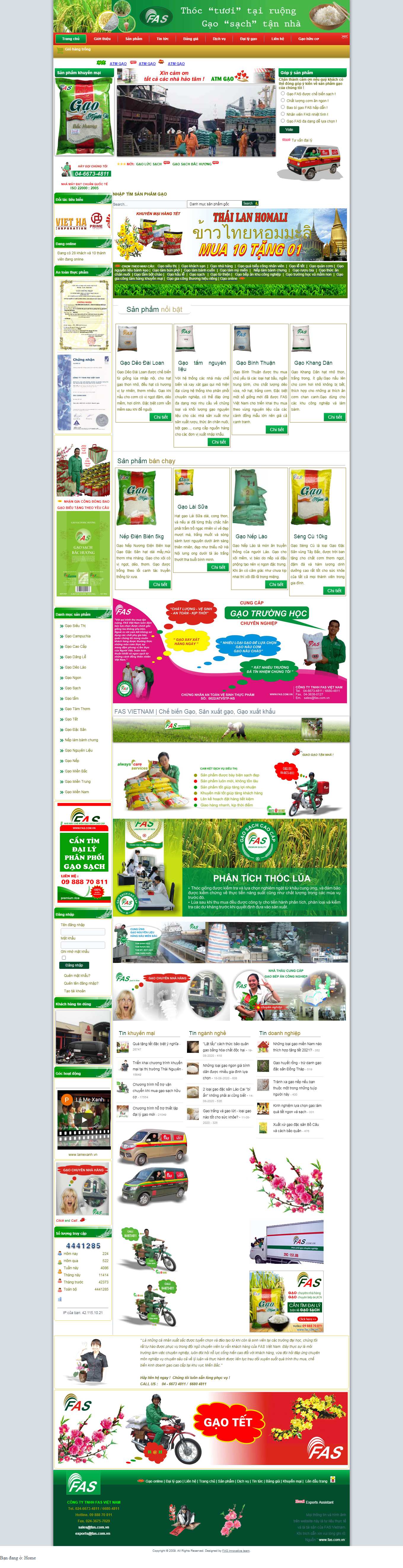 [thaphimex] Thiết kế Website Web nông sản - fascomvn