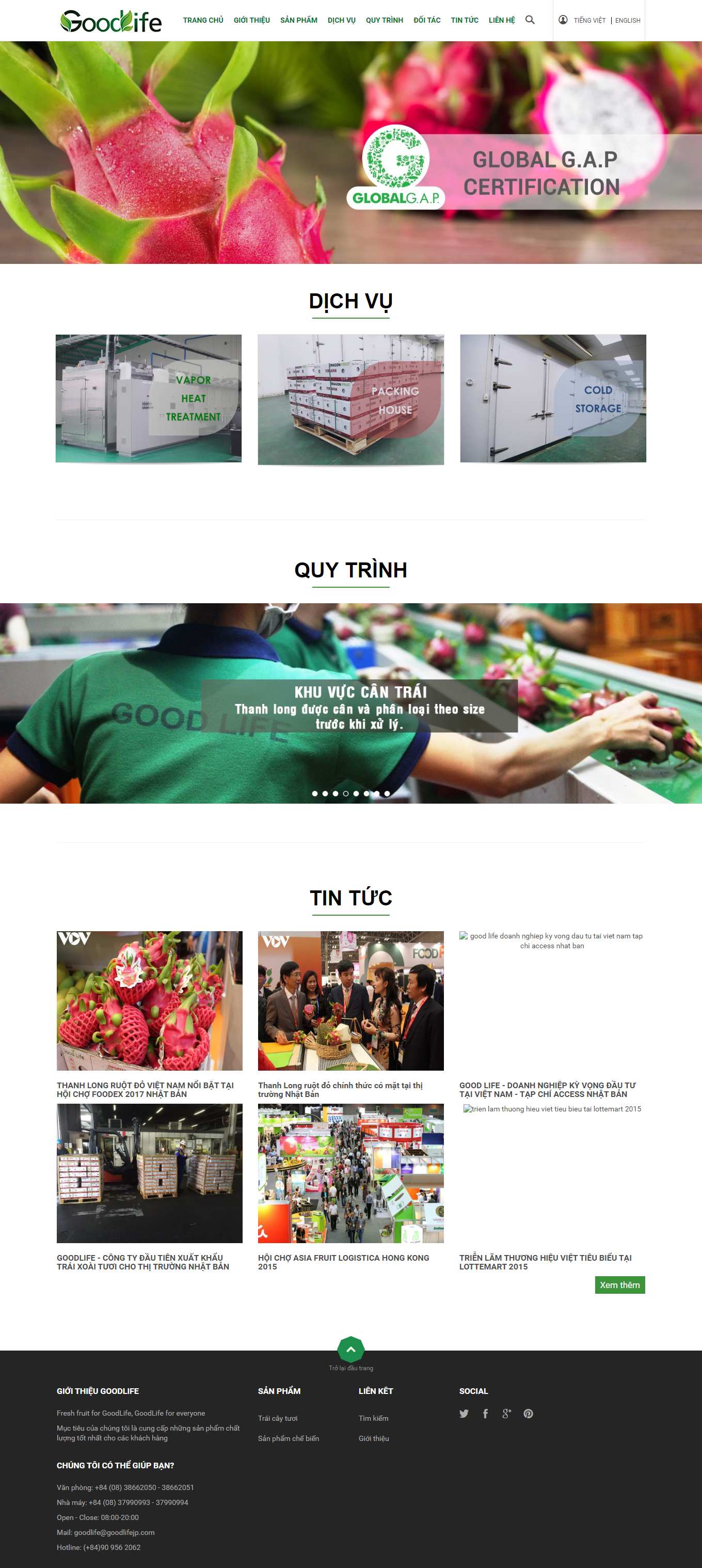 [thaphimex] Thiết kế Website Web nông sản - goodlifejpcom