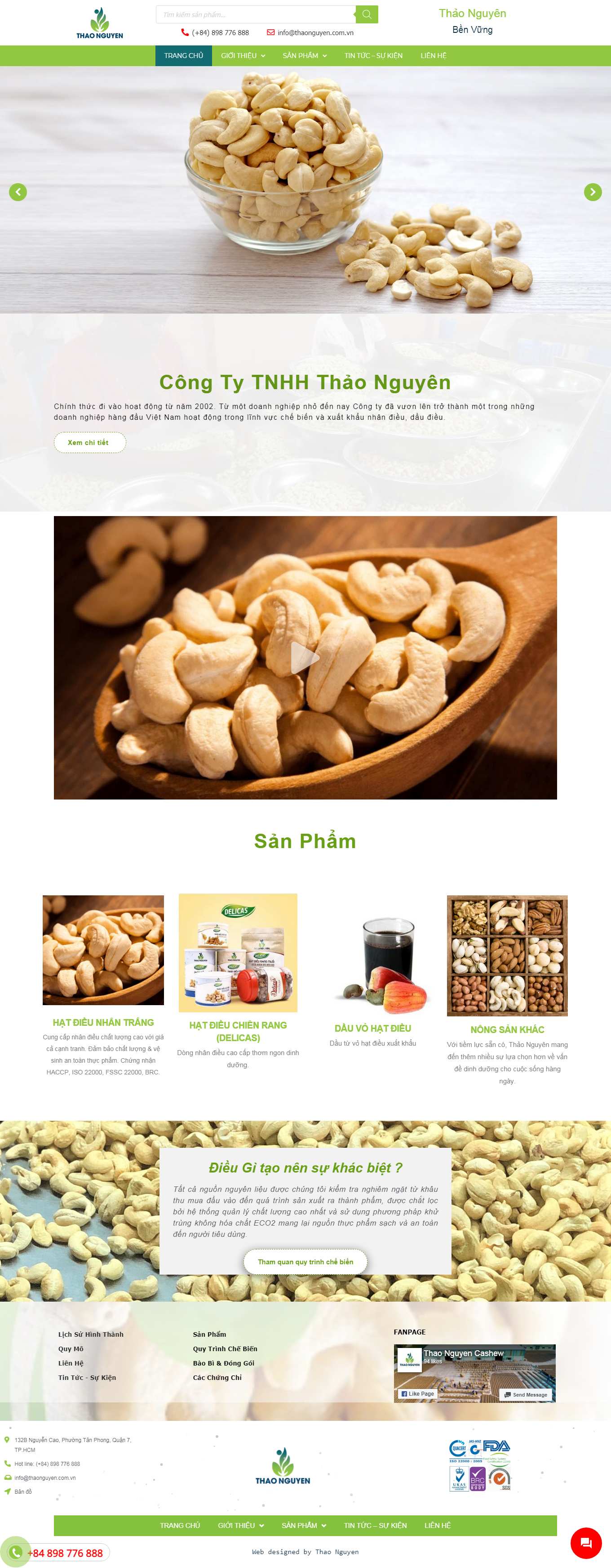 [thaphimex] Thiết kế Website Web nông sản - thaonguyencomvn