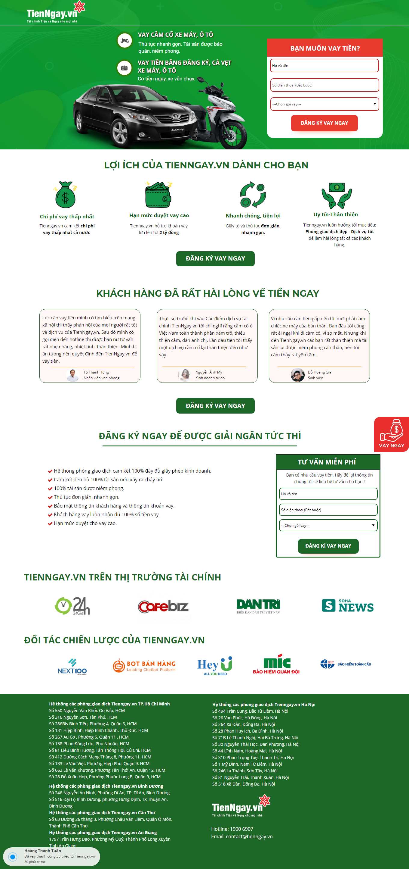 [easy-vay] Thiết kế Website Web vay tín dụng - dangkytienngayvn